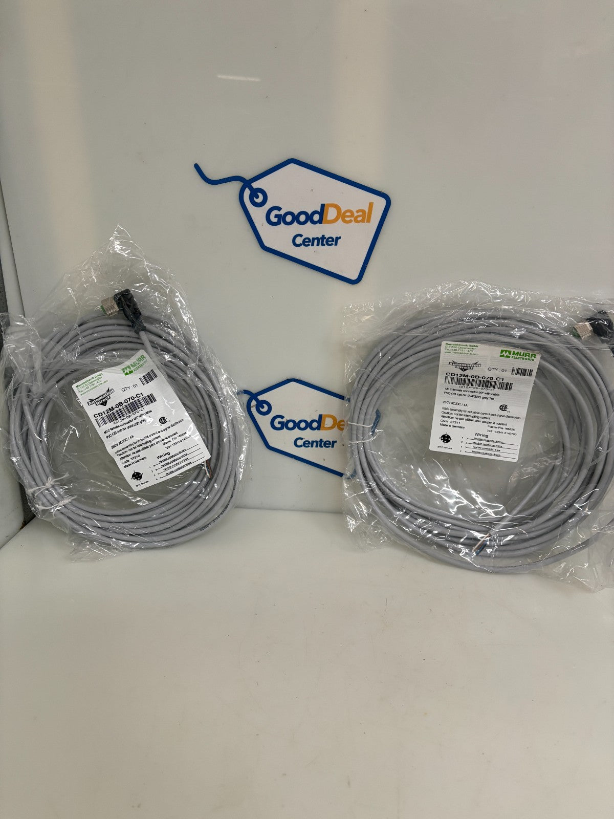 LOT OF 2 MURR ELEKTRONIK AUTOMATION DIRECT M12 CORDSET0
