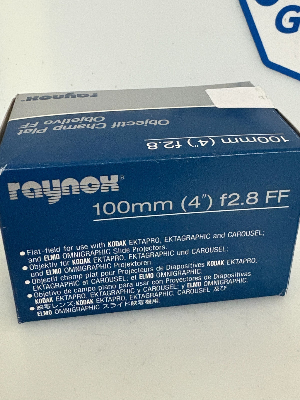 RAYNOX A-RX4 PROJECTION LENS 100MM (4") F2.8 FF