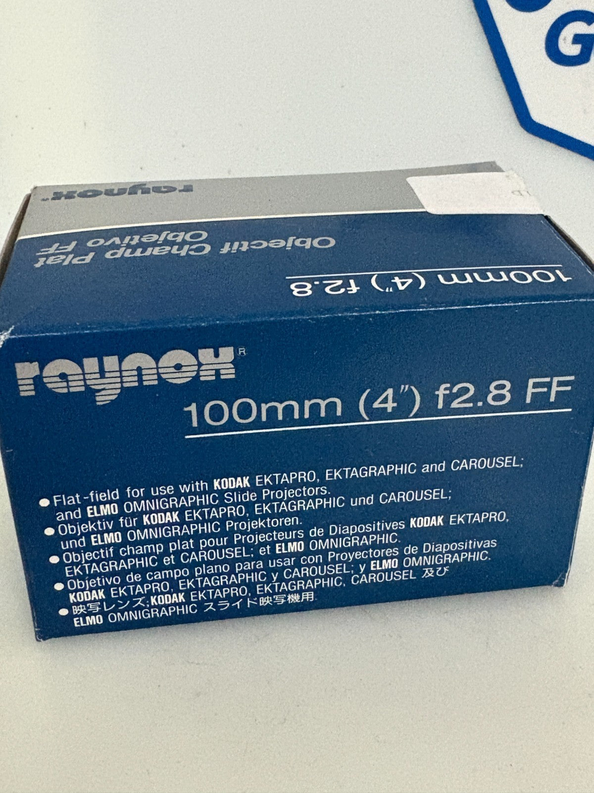 RAYNOX A-RX4 PROJECTION LENS 100MM (4") F2.8 FF