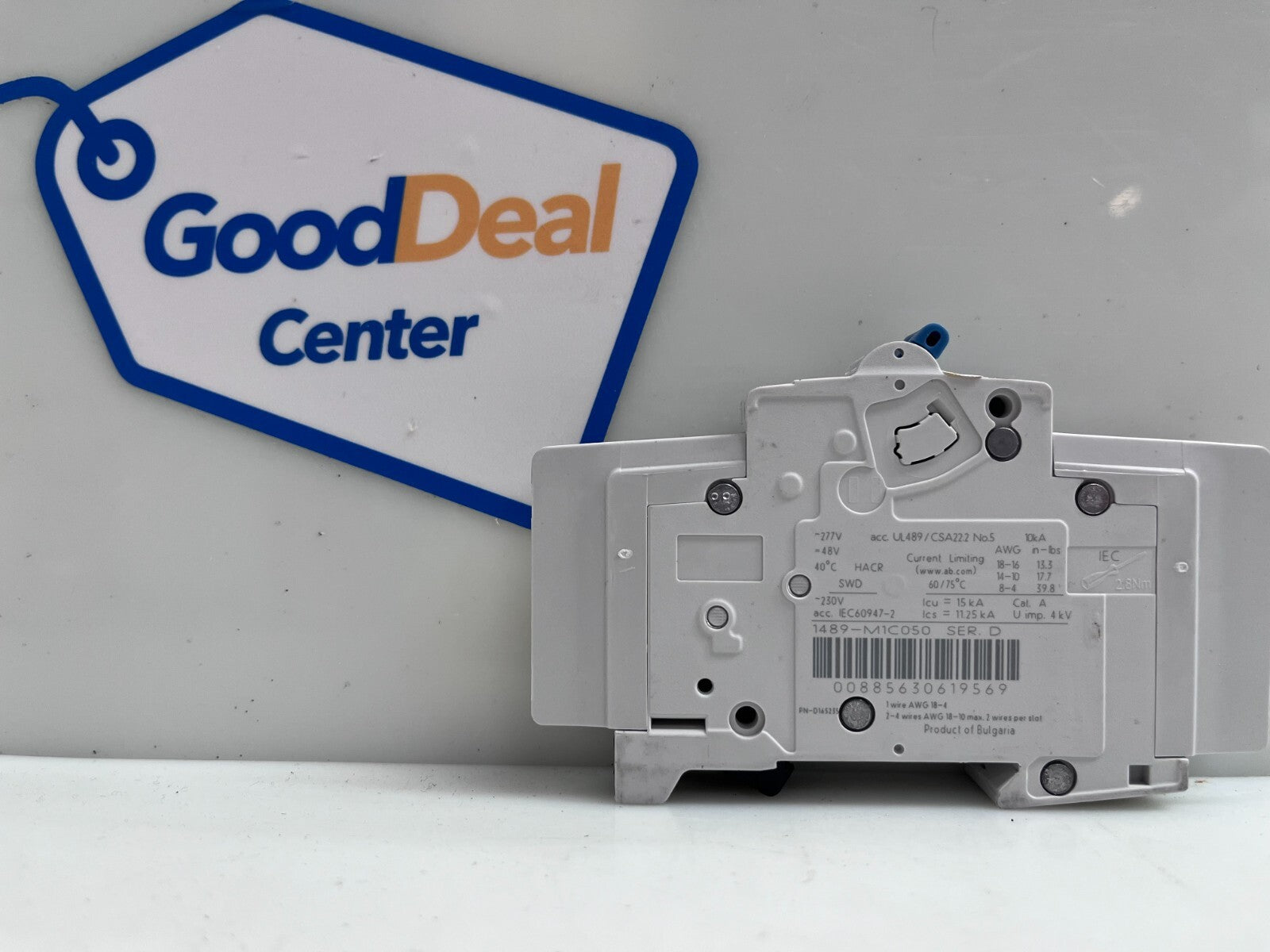 Lot of 2 Allen Bradley 1489-M C5A Circuit Breaker E1978782