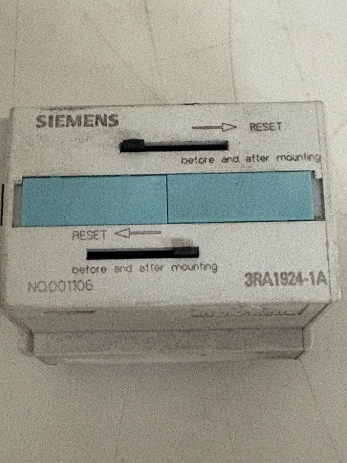 LOT OF 2 SIEMENS MECHANICAL INTERLOCKING 3RD 1924-141