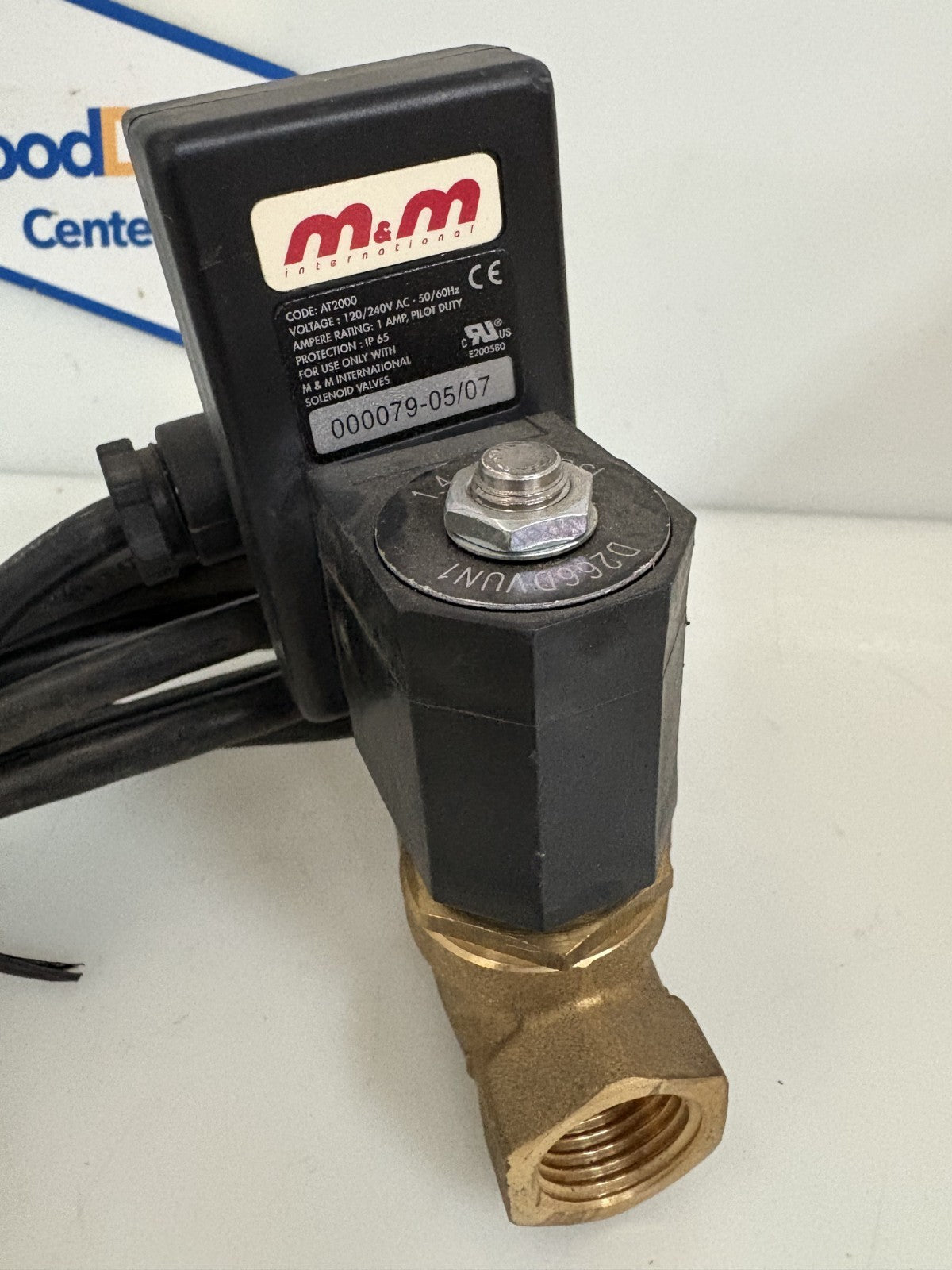 M&M INTERNATIONAL SOLENOID VALVE D266DVUN1 W/TIMER AT2000