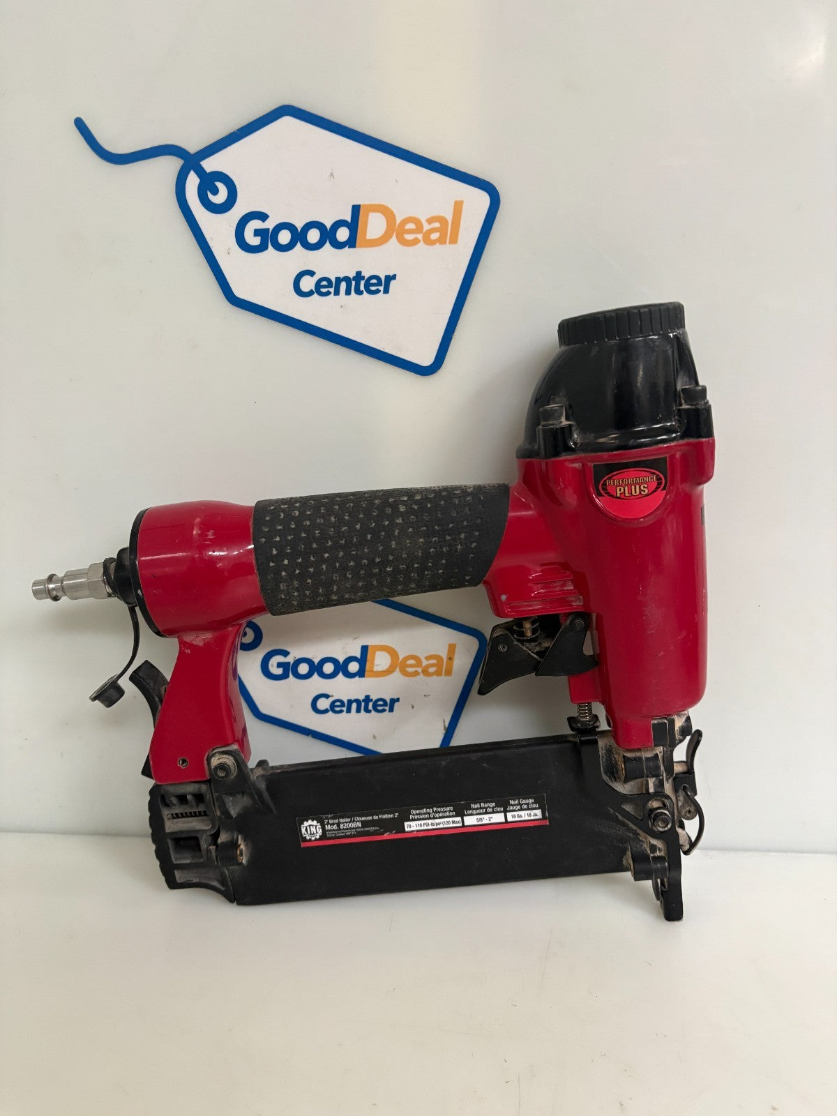 KING PERFORMANCE PLUS 2" PNEUMATIC BRAD NAILER #8200 BN