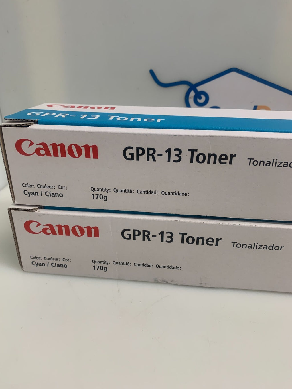 LOT OF 2 CANON GPR-13 GPR13 Canon IR C2570/C3100/C3170 Cyan Toner 8640A003AA