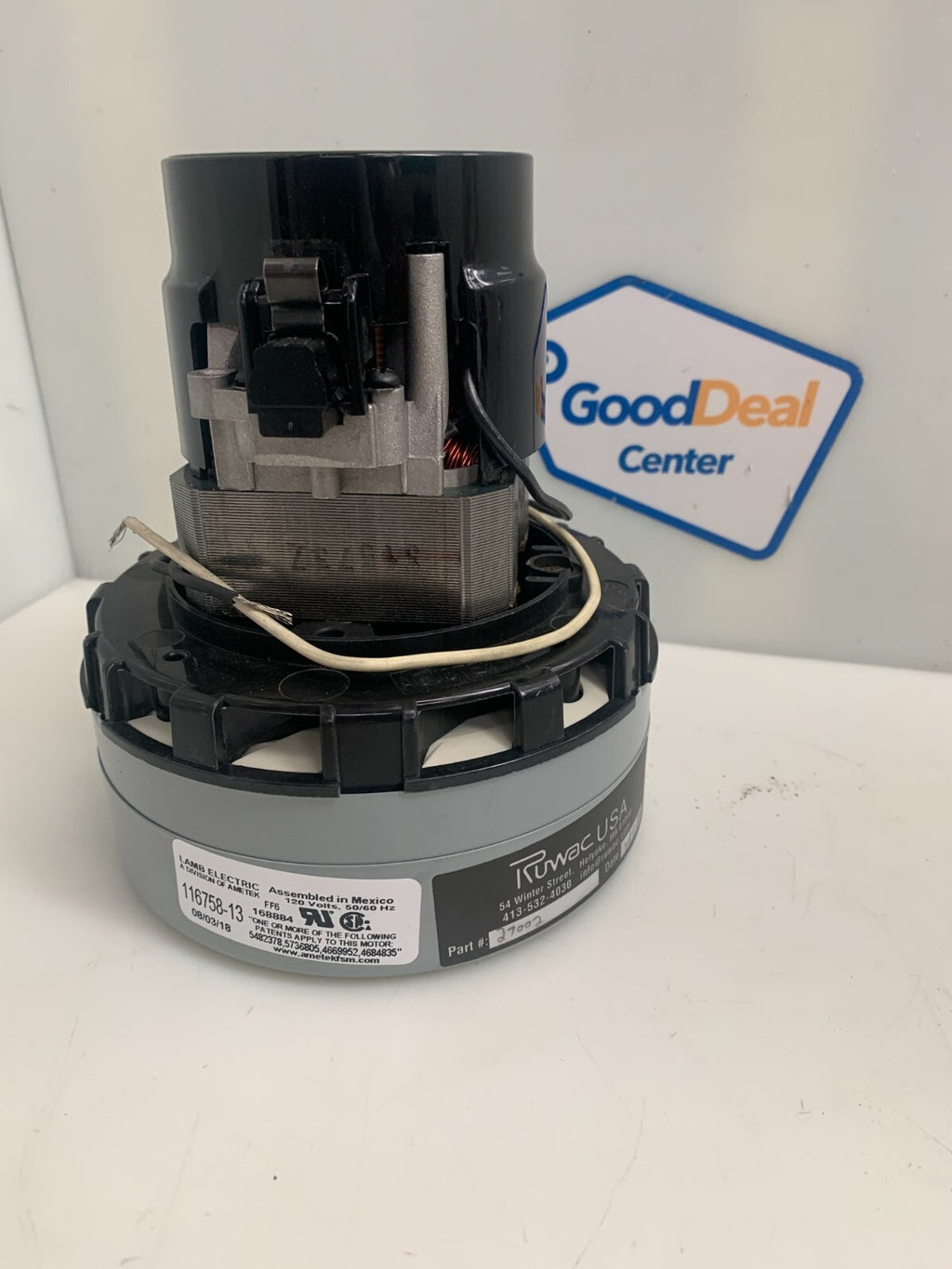 AMETEK LAMB ELECTRIC 116758-13 Vacuum Motor 120V0