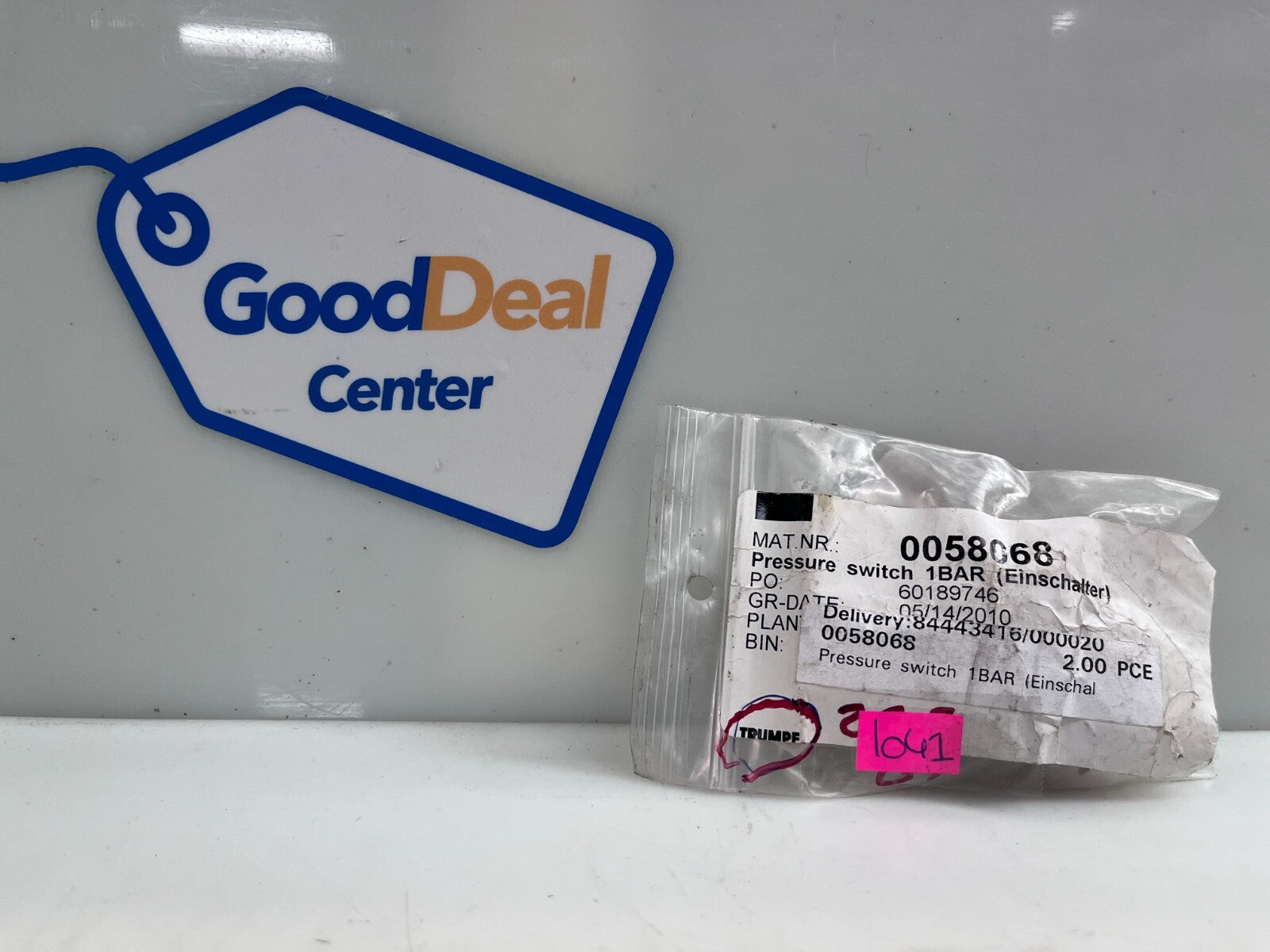 TRUMPF 0058C68 Pressure Switch 1BAR (2 PCE)