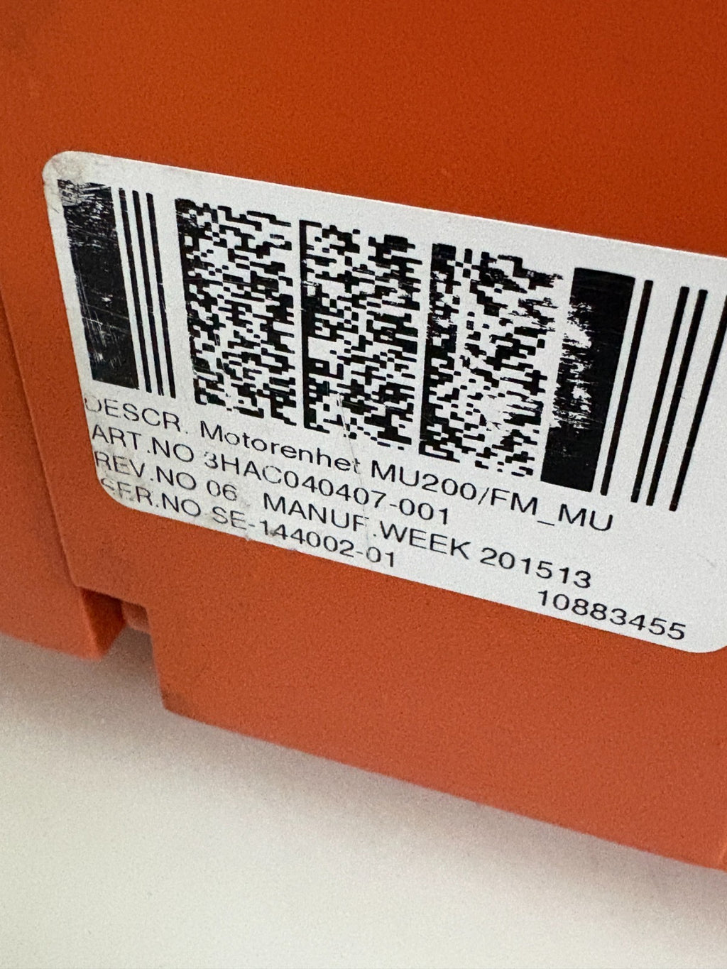 ABB ROBOT SERVO MOTOR MU 200/FM 3HAC040407-001 2