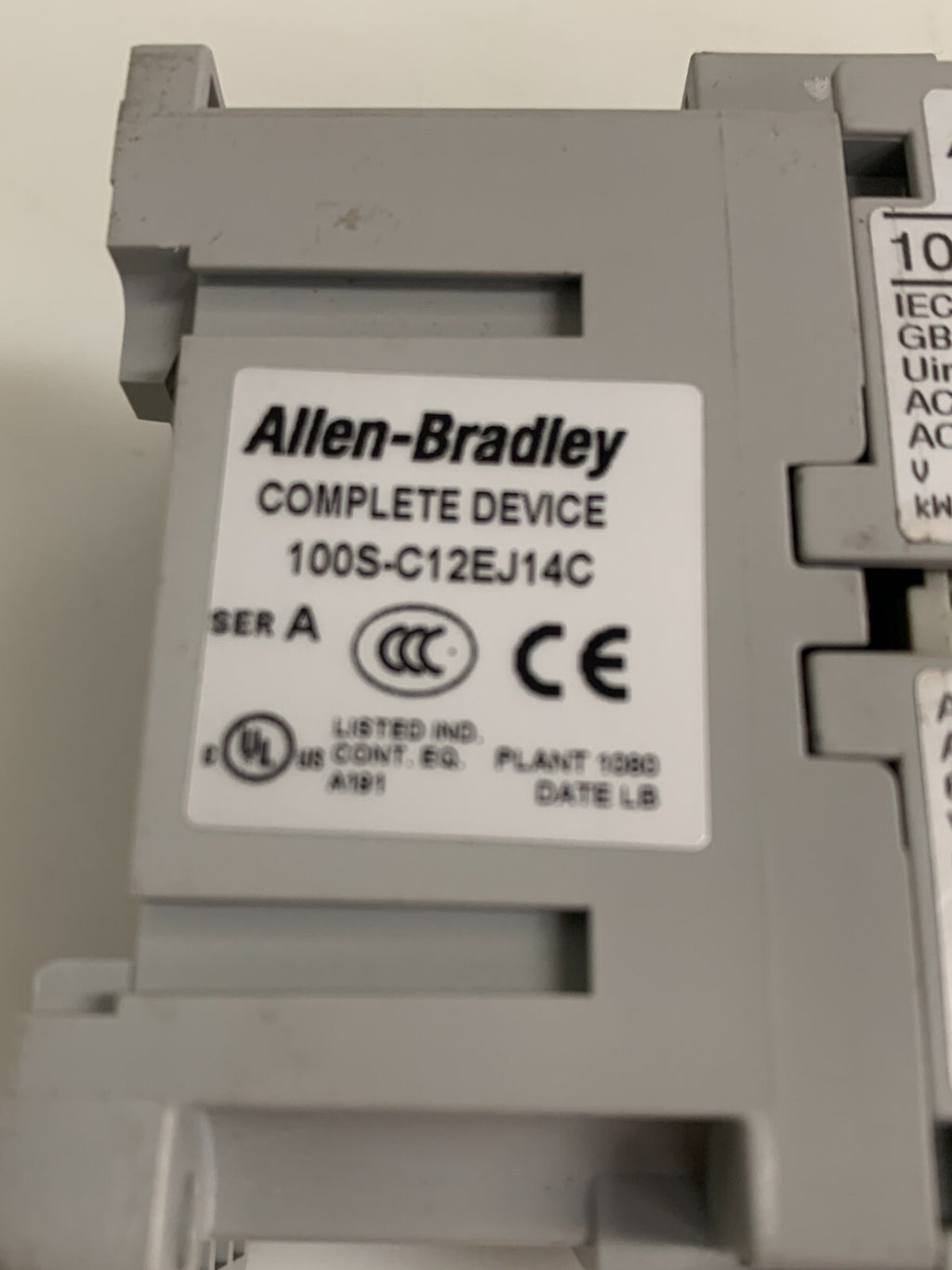 ALLEN BRADLEY GUARD MASTER SAFETY CONTACTOR 100S-C12EJ14C
