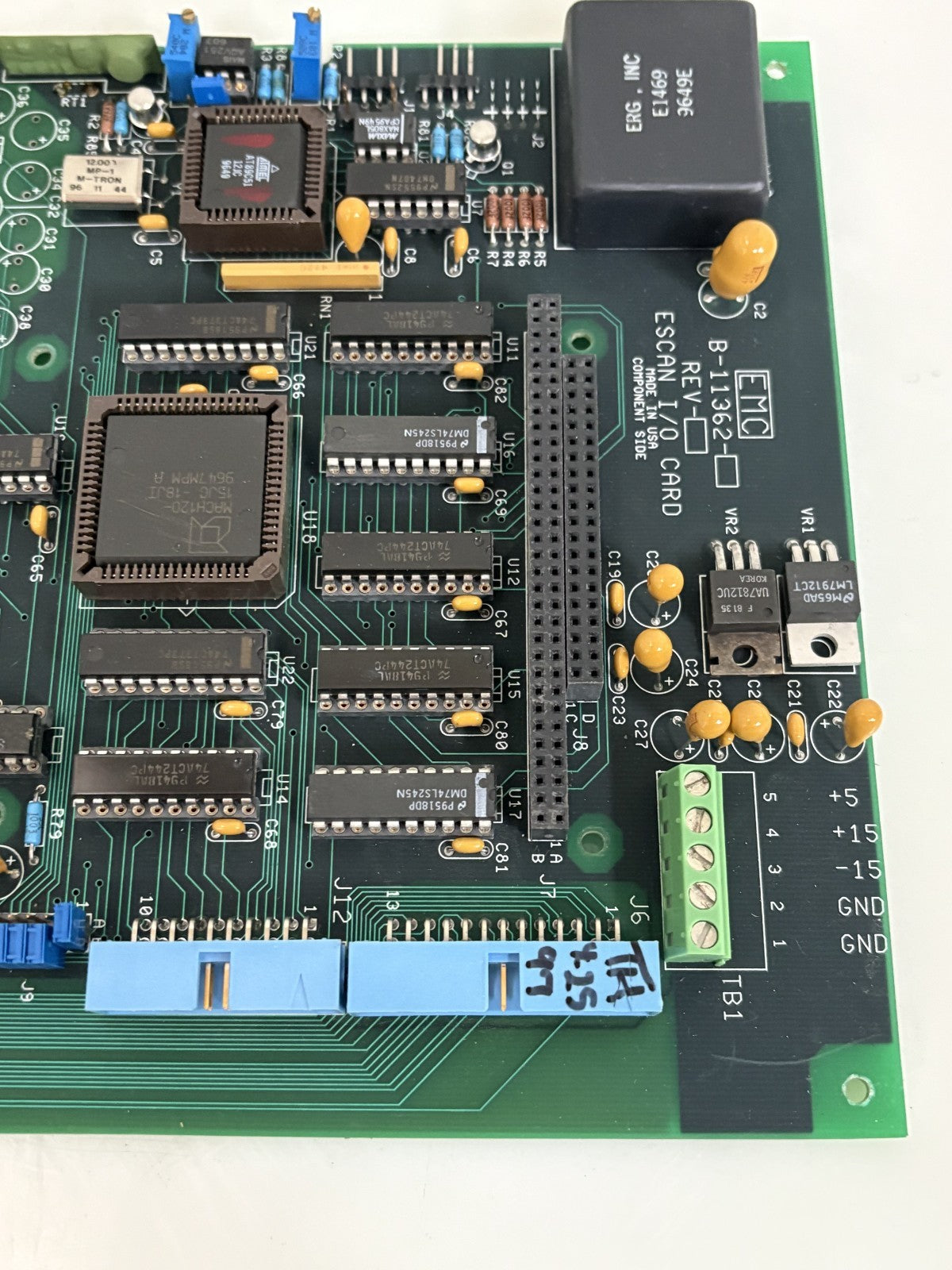 THE ELECTRON MACHINE CORP. EMC ESCAN I/O CARD B-11362