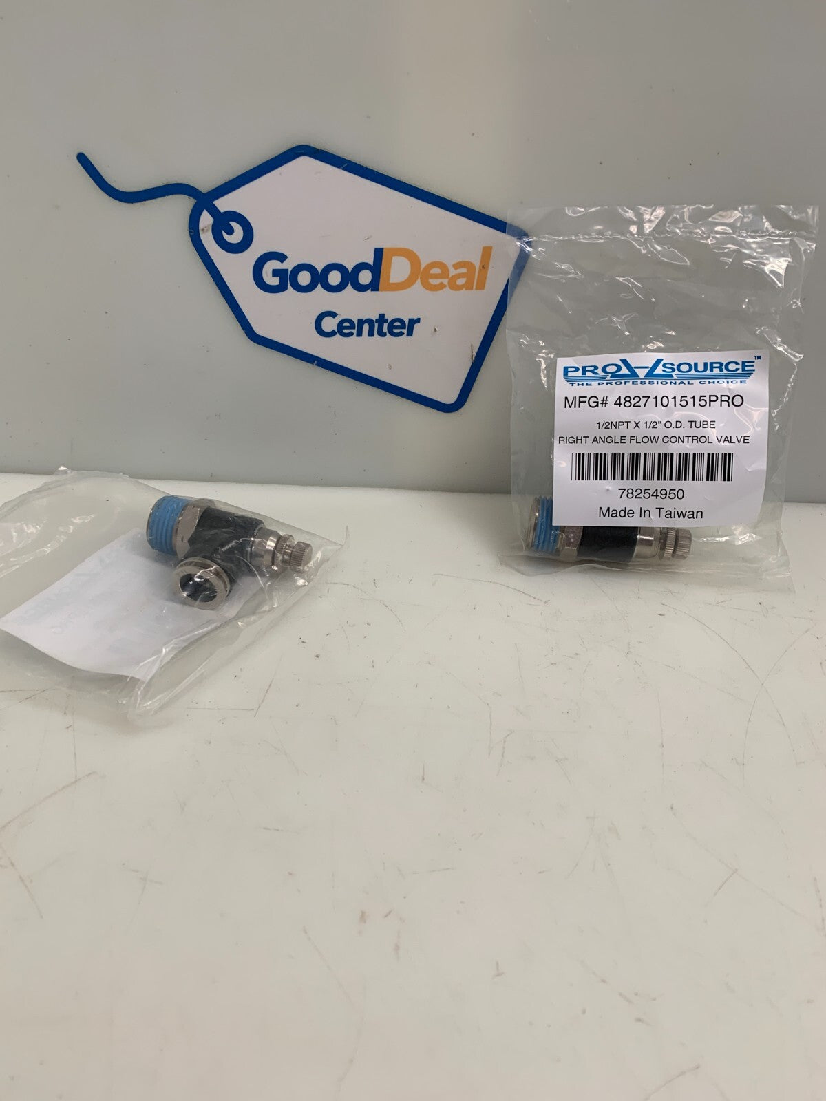 Lot of 2 Pro-Source 4827101515PRO Right Angle Flow Control Valve0