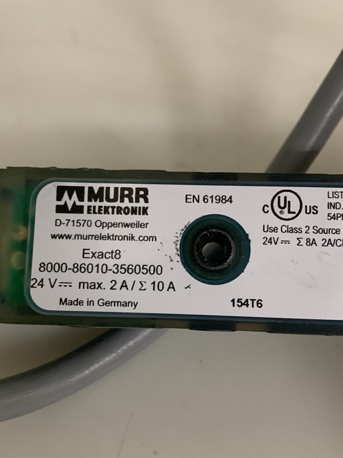 MURR ELEKTRONIK EXACT 8 DISTRIBUTION MODULE 8000-86010-3560500