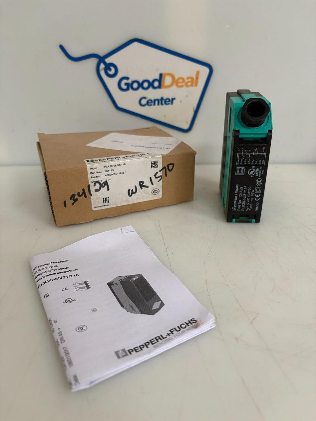 PEPPERL + FUCHS PHOTOELECTRIC SENSOR RLK28-55/31/1160