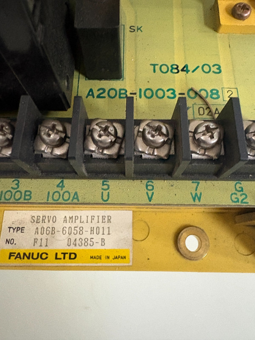 GE FANUC SERVO AMPLIFIER A06B-6058-H011 2