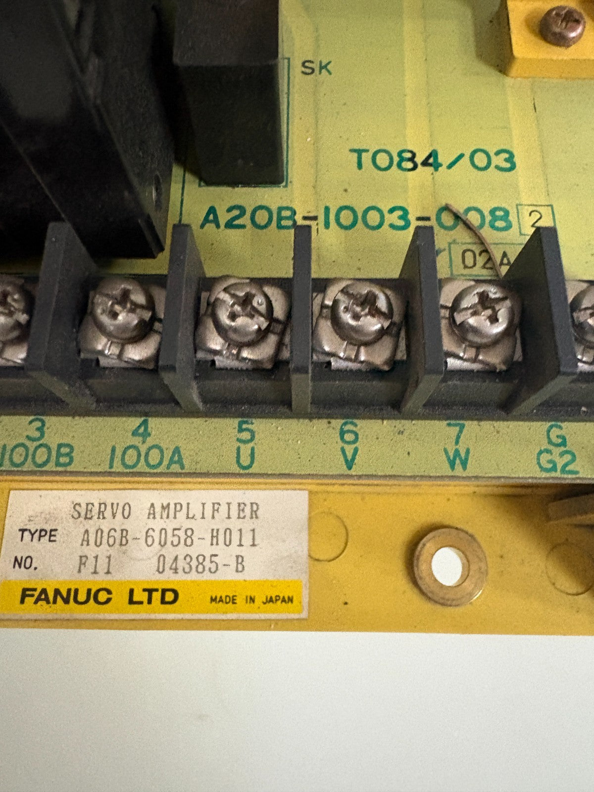 GE FANUC SERVO AMPLIFIER A06B-6058-H011 2