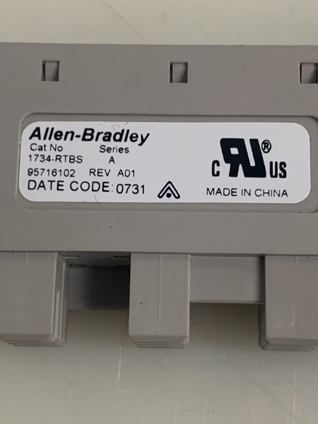 LOT OF 3 ALLEN BRADLEY INPUT MODULE 1734-MB A W/ 1734 RTBS TERMINAL BASE (USED)