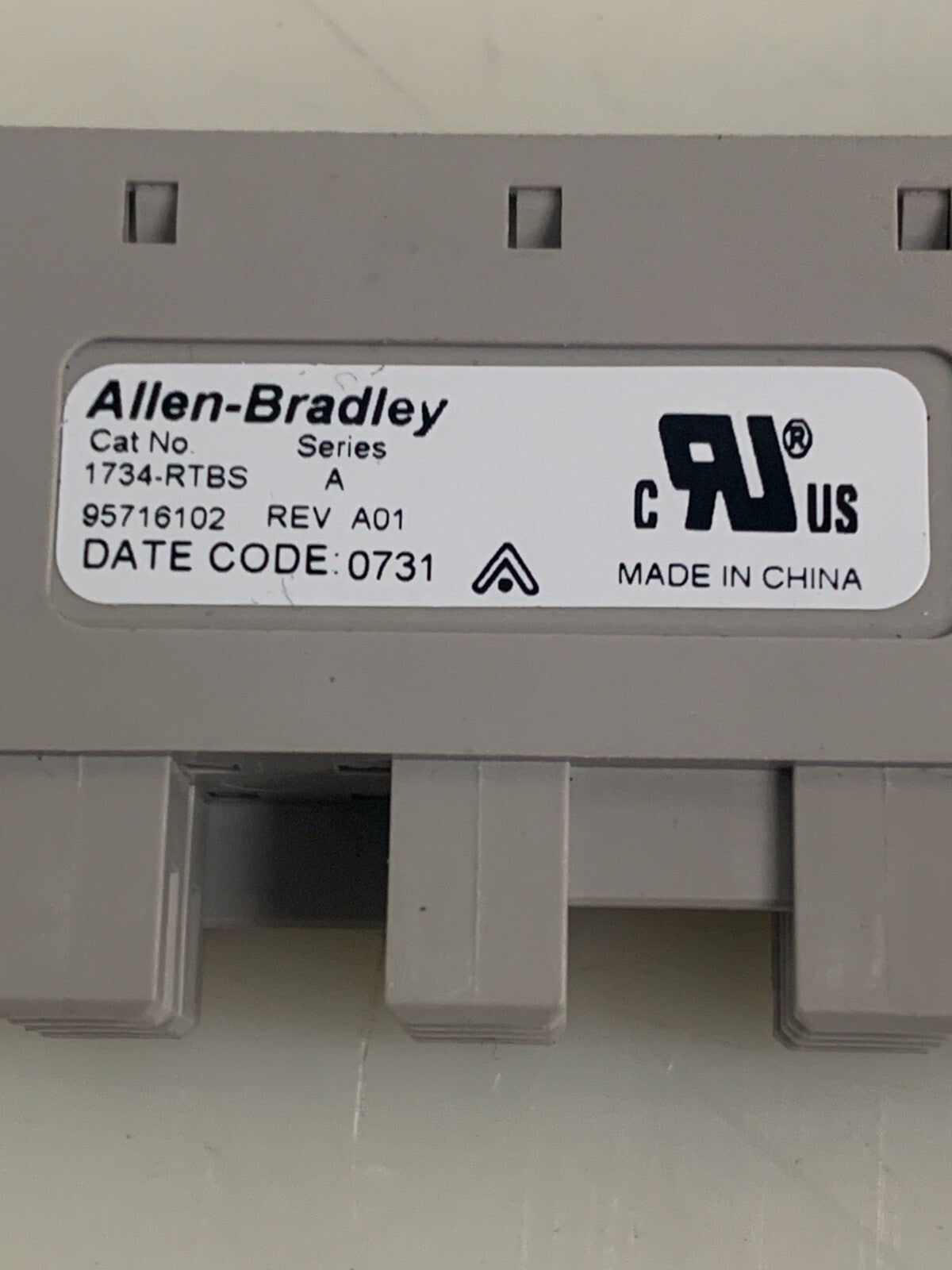 LOT OF 3 ALLEN BRADLEY INPUT MODULE 1734-MB A W/ 1734 RTBS TERMINAL BASE (USED)