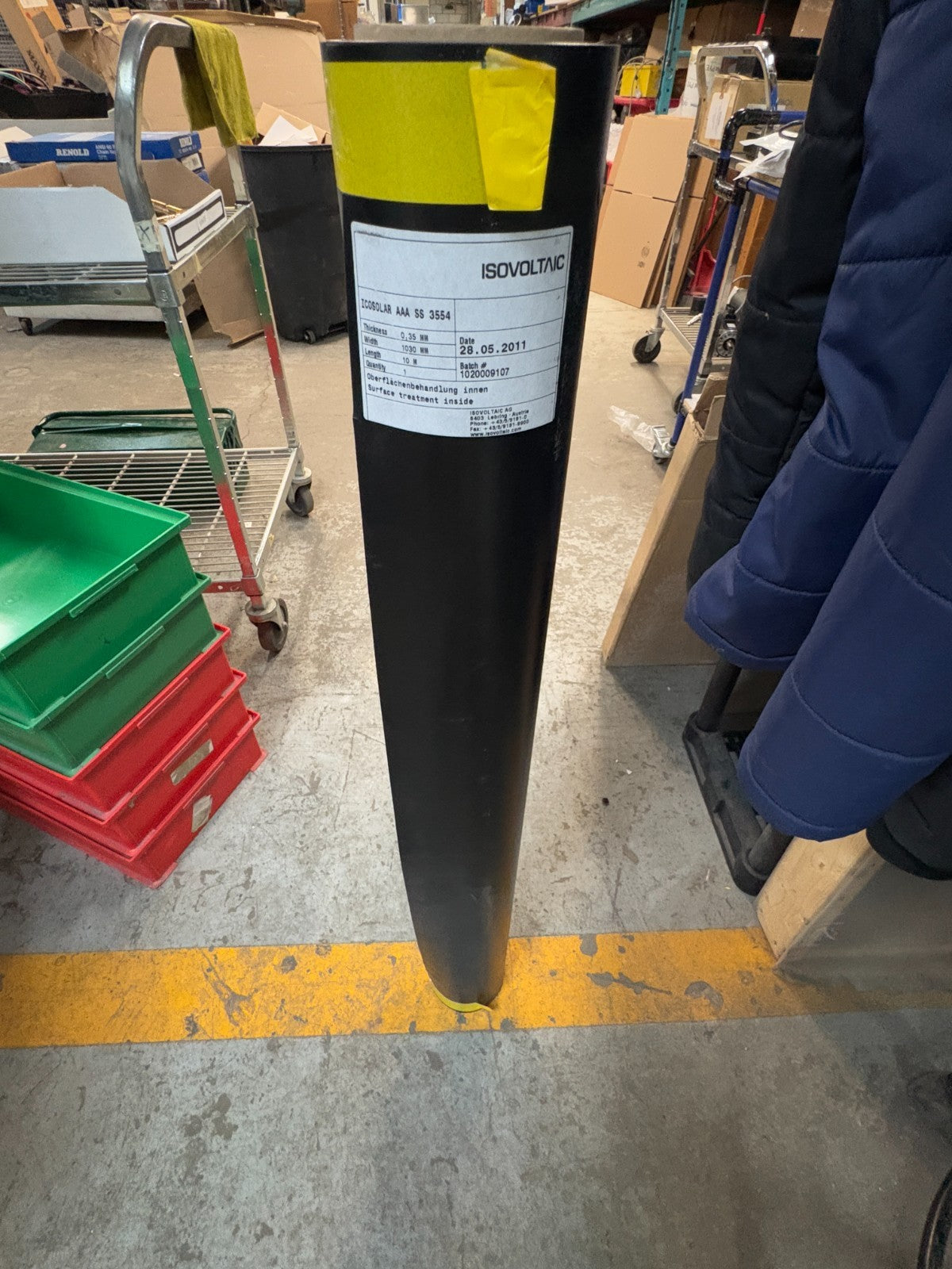LOT OF 3 ROLL  ISOVOLTAIC ENCAPSULATING BLANKET .35MM 1030MM WIDE 10M LONG