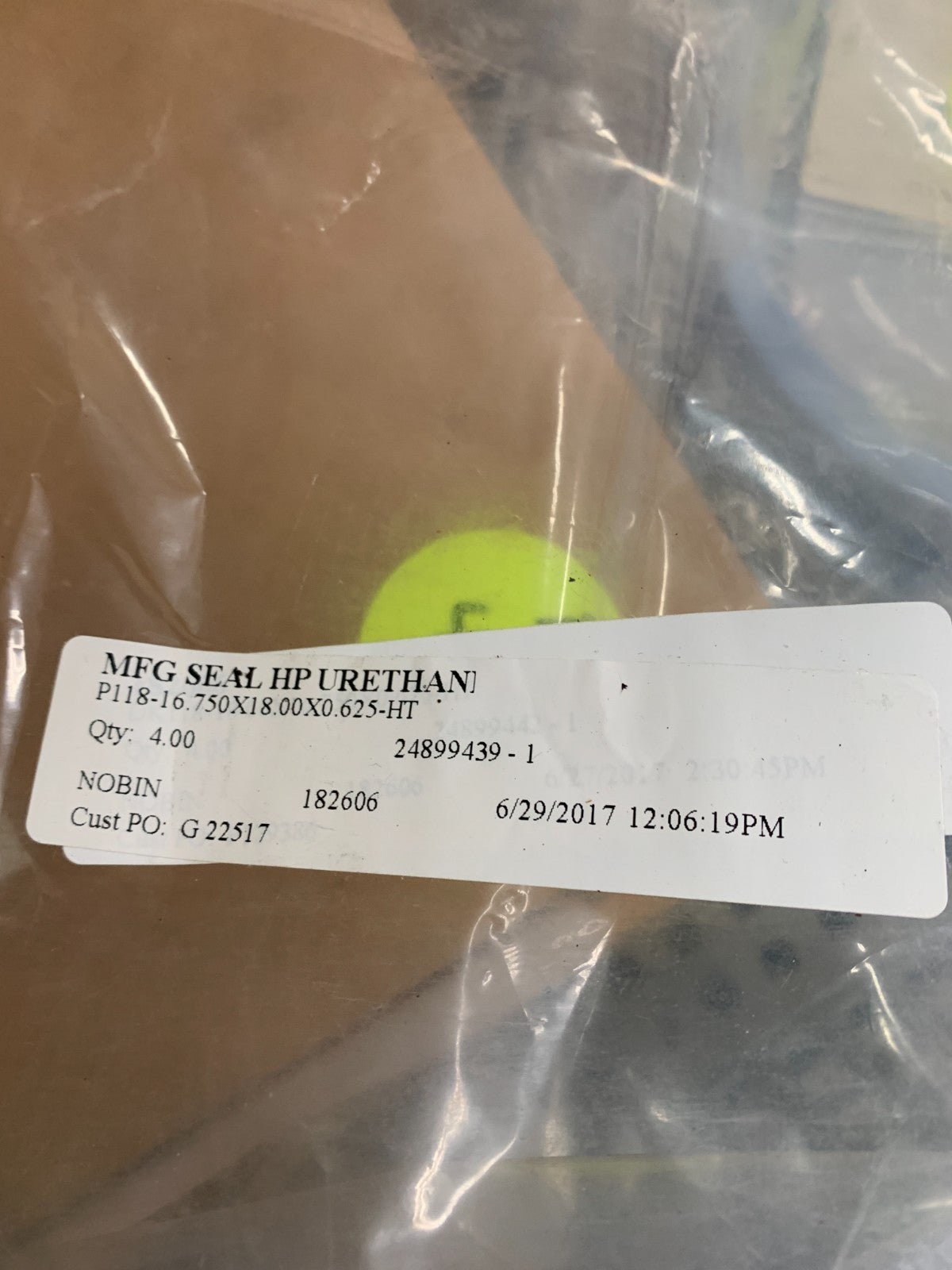 HERCULES  HP Urethane Seal  24899439-1