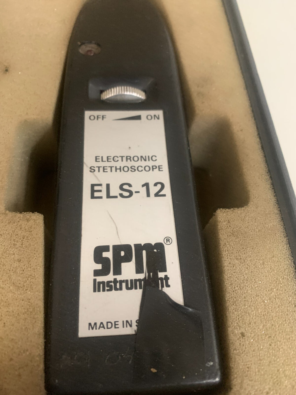 SPM INSTRUMENTS ELS-12 ELECTRONIC STETHOSCOPE IN CASE1