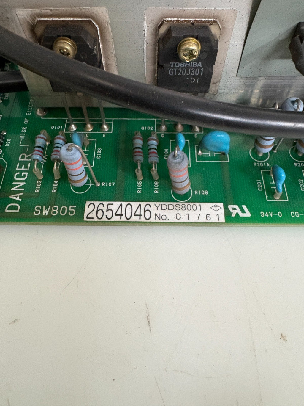 POWER SUPPLY BOARD SW805 2654046 YDDS8001 #017612