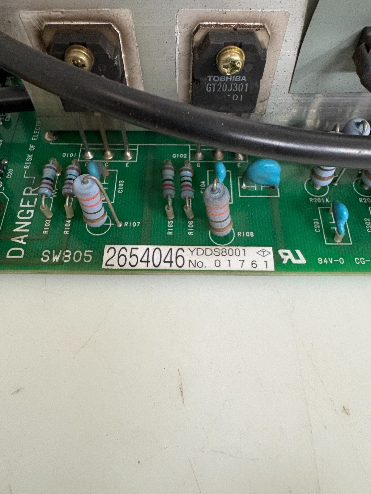 POWER SUPPLY BOARD SW805 2654046 YDDS8001 #017612