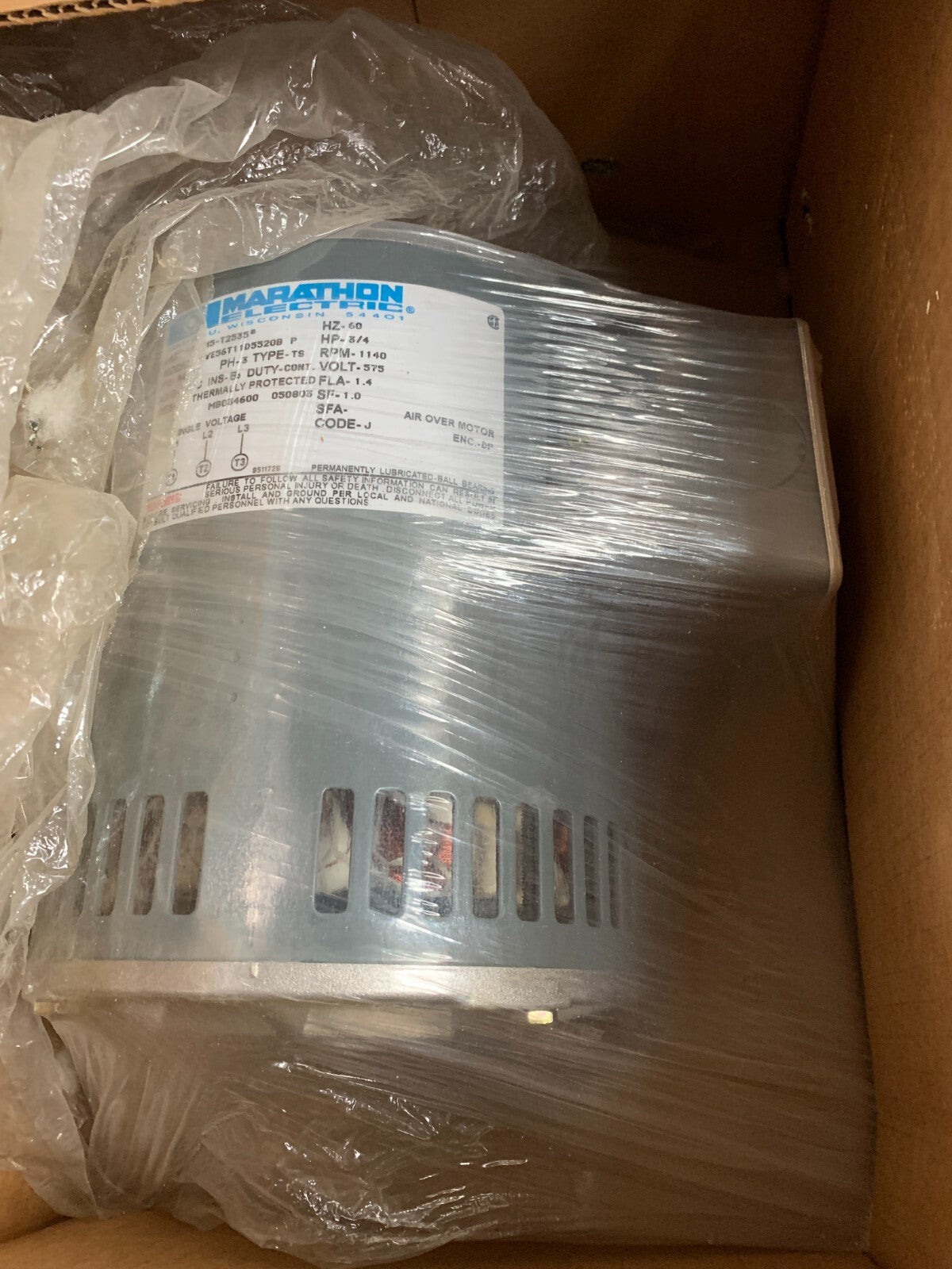 MARATHON / ROTOM  6.5'' Condenser Fan Motor  M5-T2535  3/4 HP