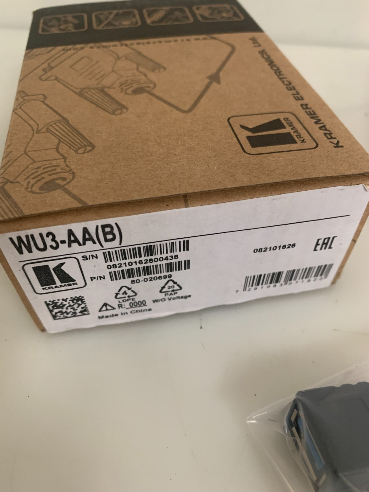 LOT OF 2 KRAMER CABLE WU3-AA (B) 80-020699