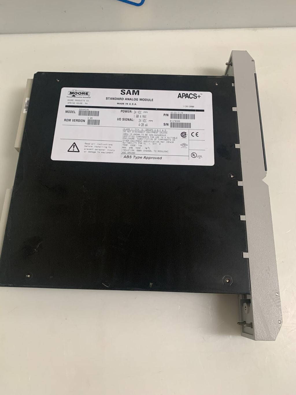 MOORE SAM STANDARD ANALOG MODULE 16133-71/9 39SAMCAN