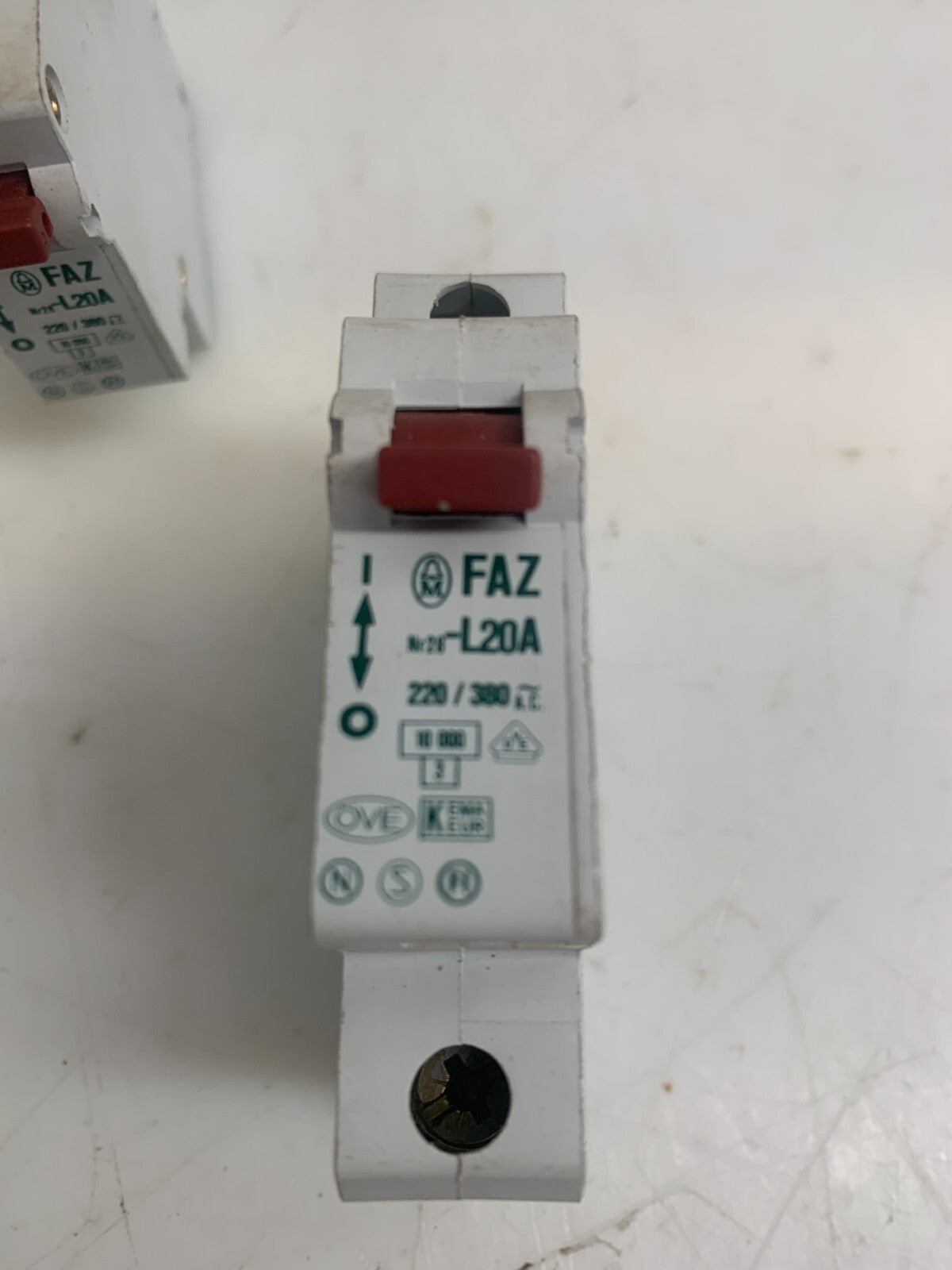EATON  FAZ  L20A   Miniature Circuit Breaker  (Lot of 2)