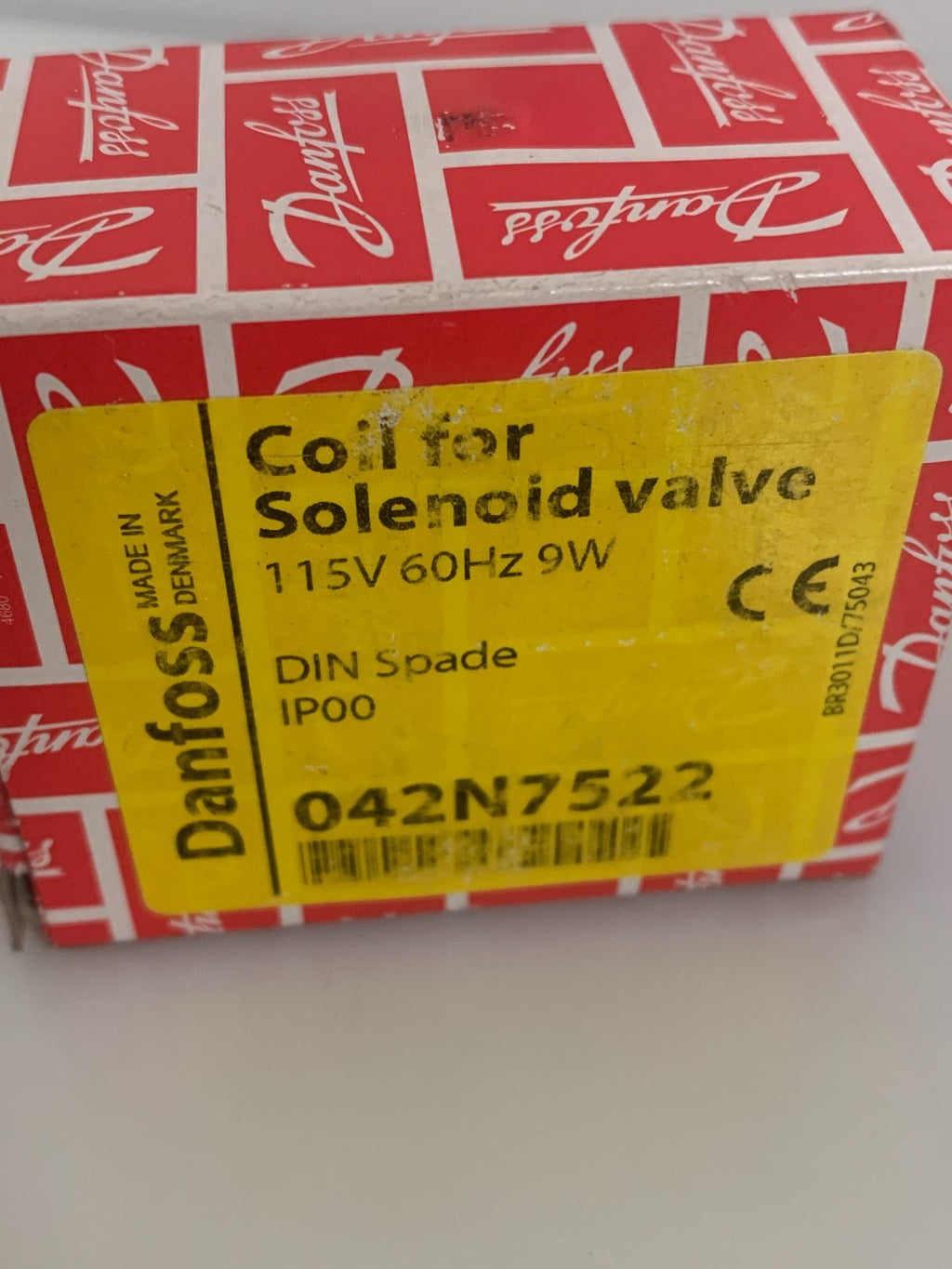 DANFOSS 042N7522 COIL FOR SOLENOID VALVE 115 VOLTS