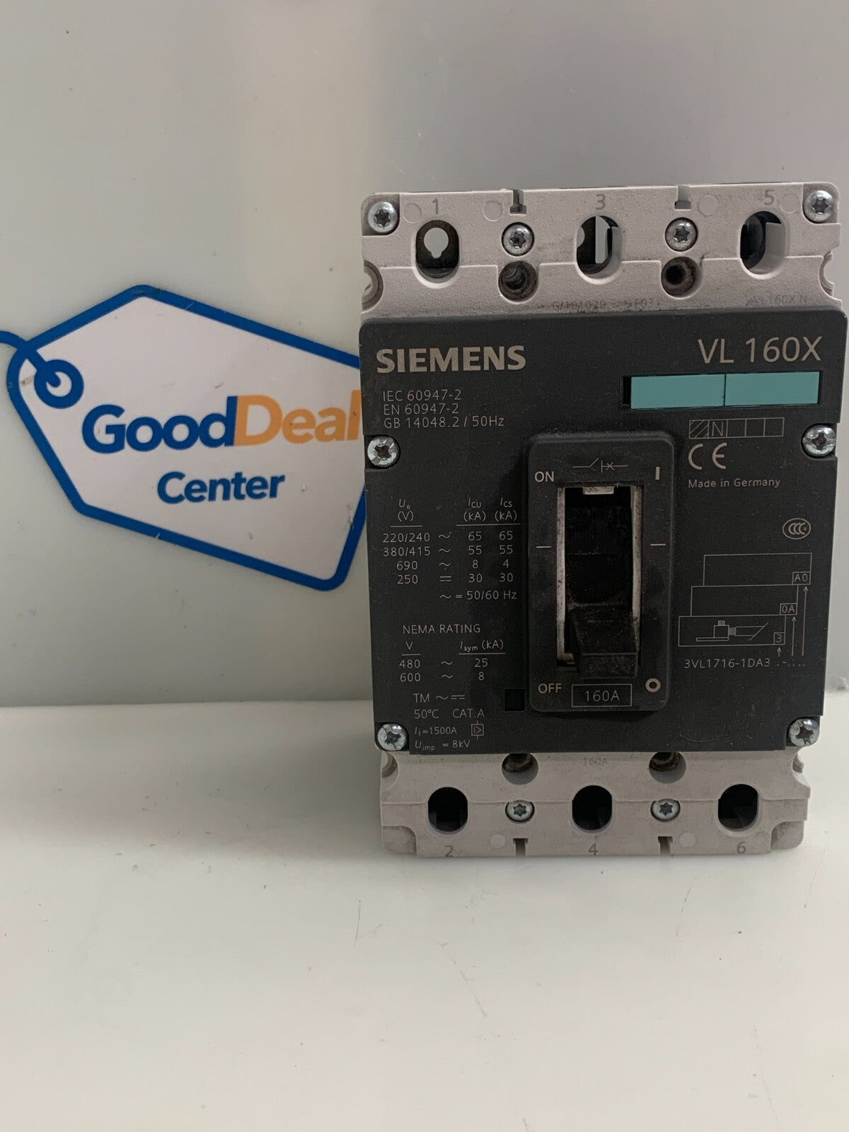 SIEMENS VL160X   Circuit Breaker   3VL9400-2AH00