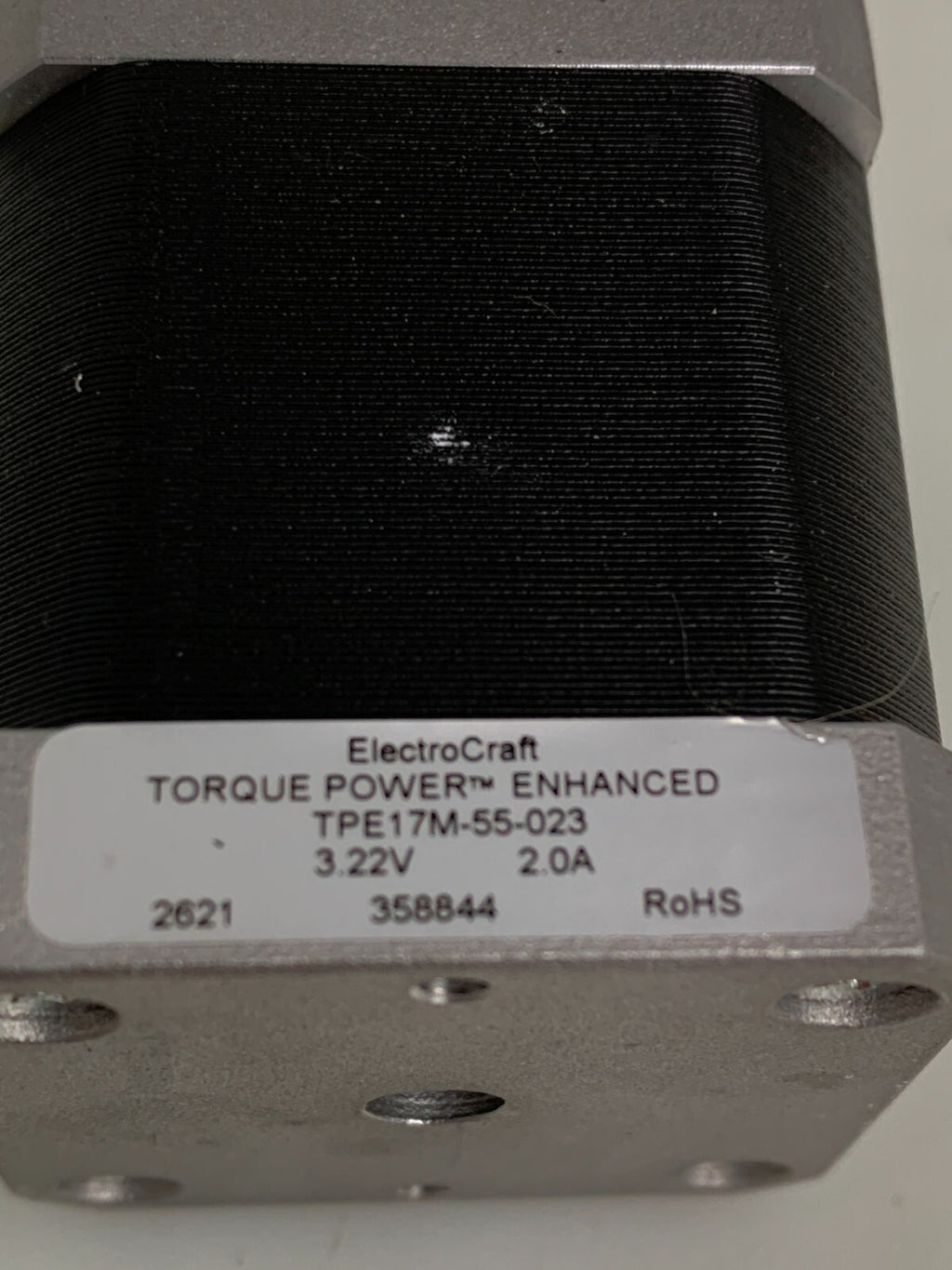 ELECTRO CRAFT / Torque Power Enhanced   Stepper Motor TPE17M-55-023   (Used)