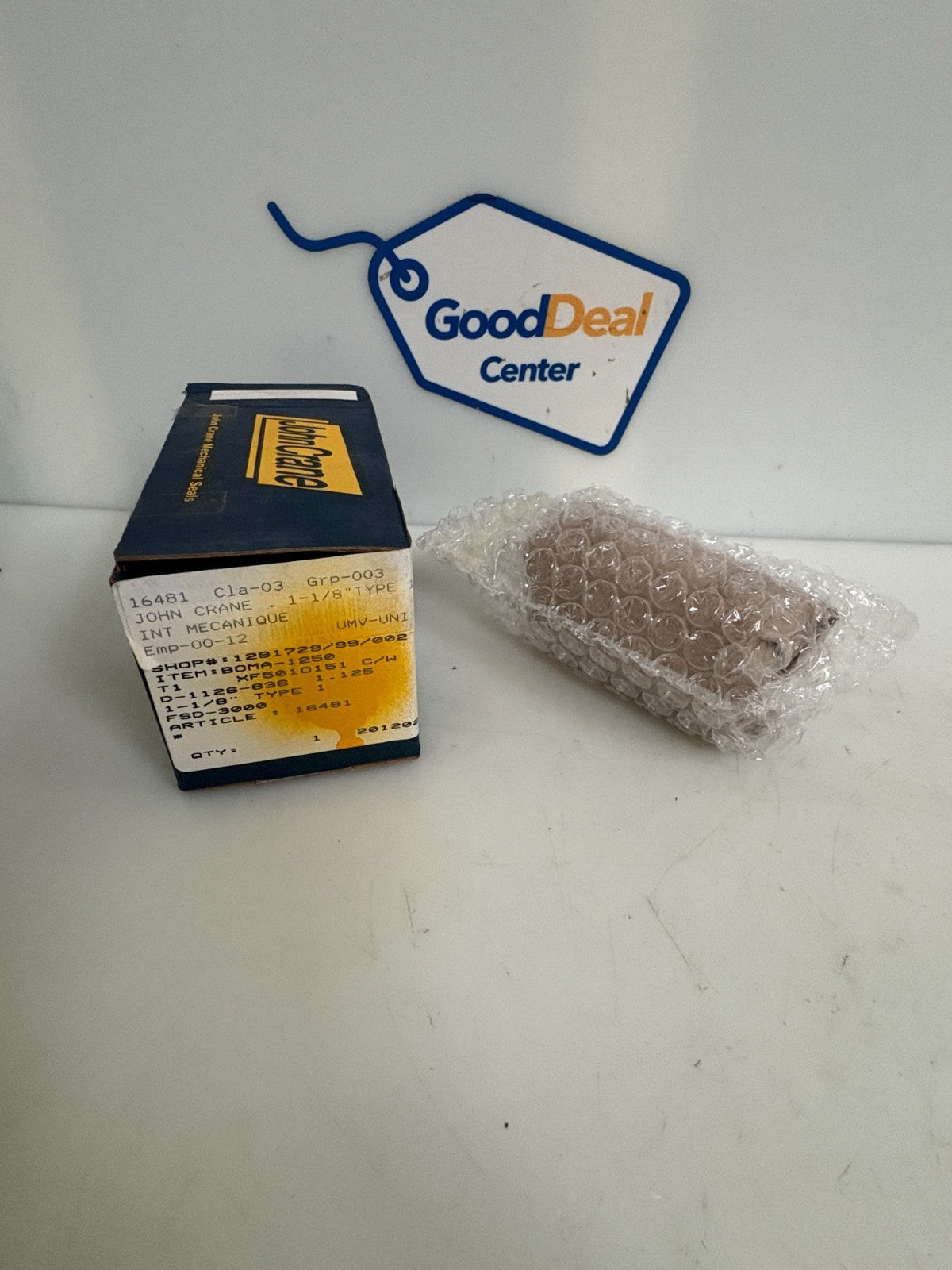 JOHN CRANE MECHANICAL JOINT 1 1/8" TYPE 1 ITEM: BOMA-1250 FSD-3000