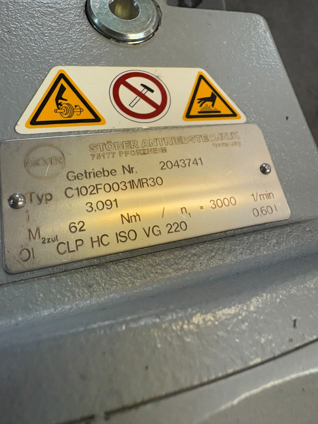 STOBER ANTRIEB GEAR BOX C102F0031MR30