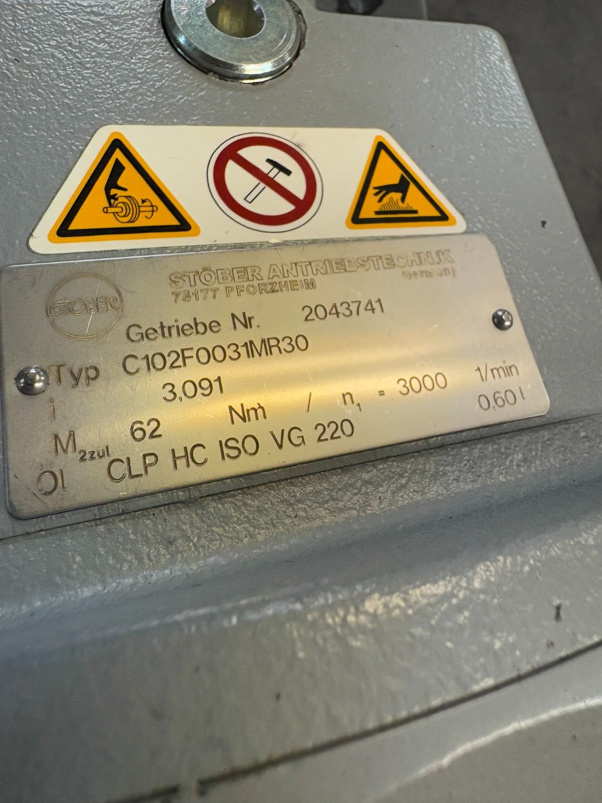 STOBER ANTRIEB GEAR BOX C102F0031MR30