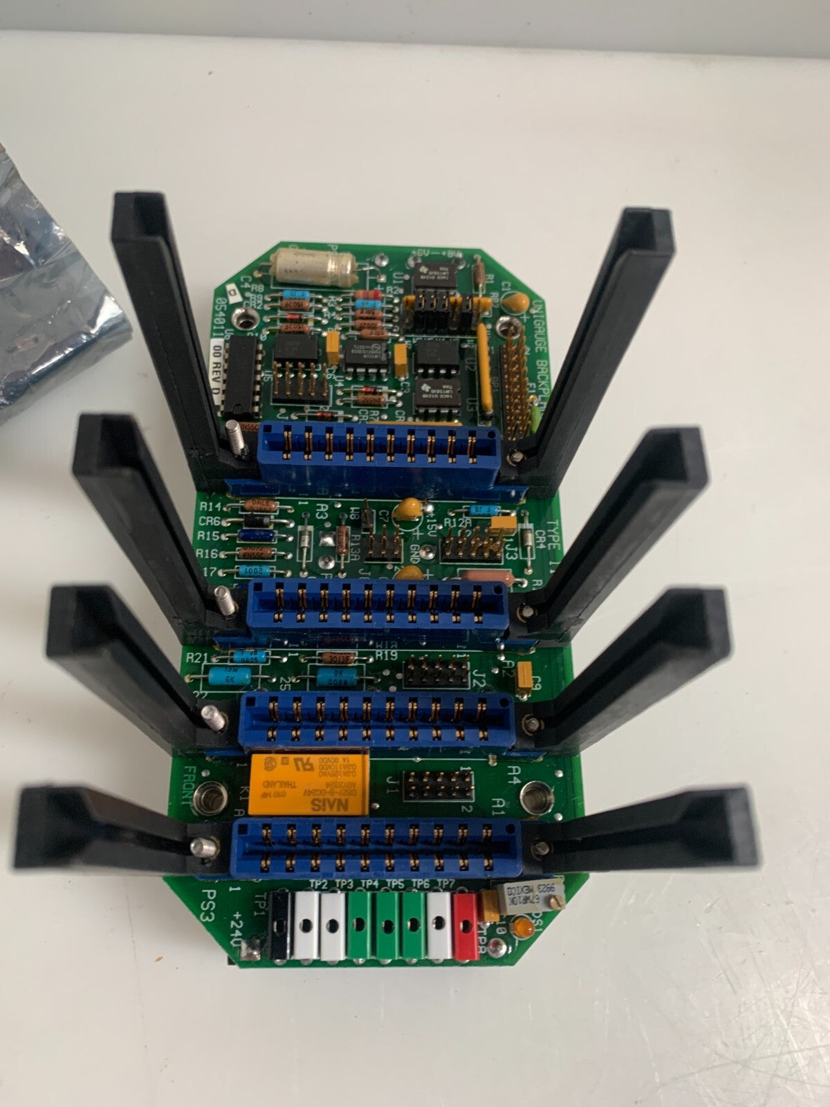 HONEYWELL MEASUREX UNIGAUGE BACKPLANE 4 SLOT 05401100 REV D2