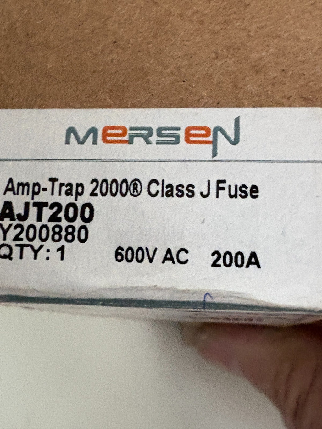 MERSEN TIME DELAY FUSE 600V 200A #AJ2002