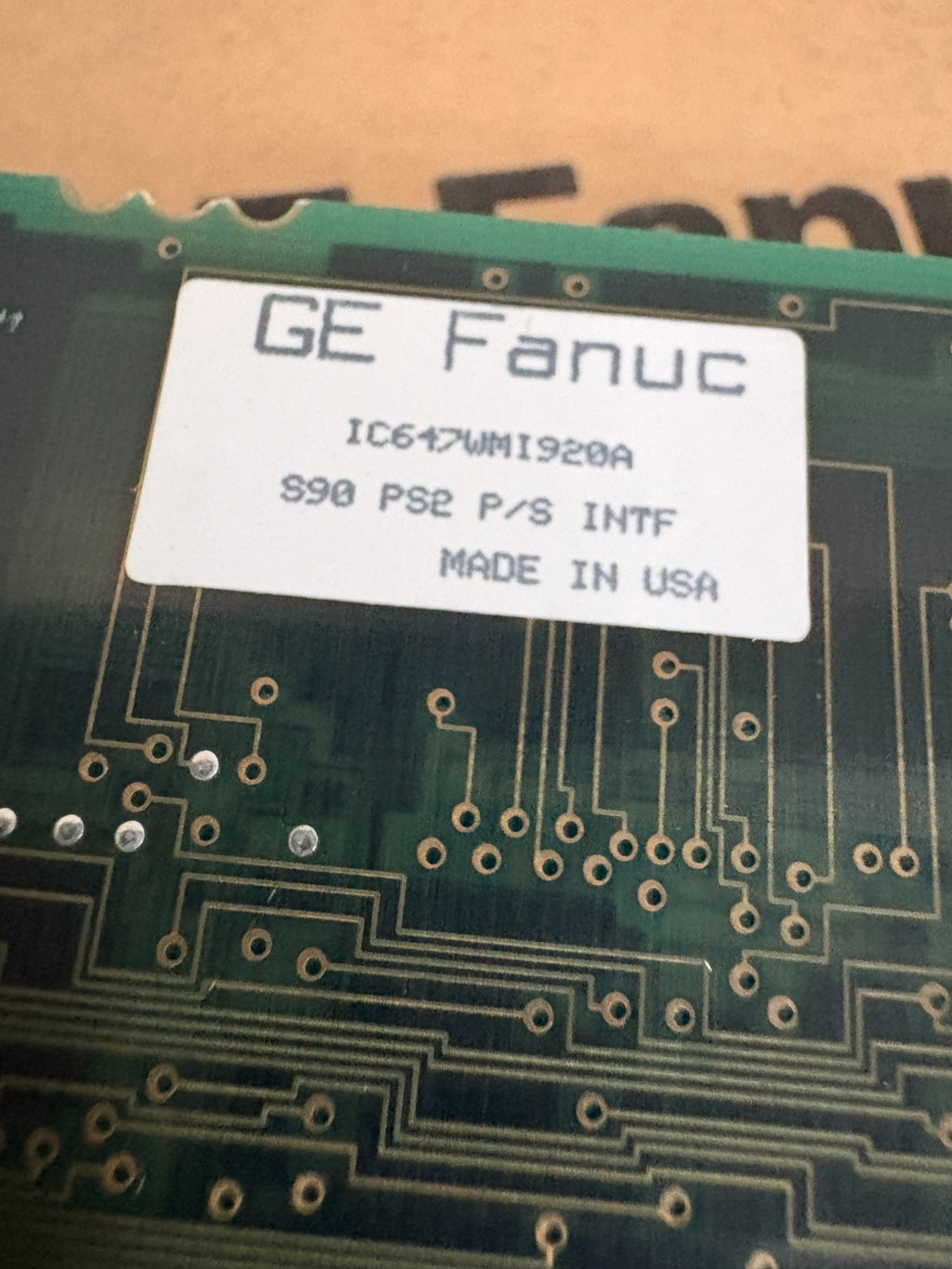GE FANUC WORKMASTER II INTERFACE BOARD IC647WMI920A