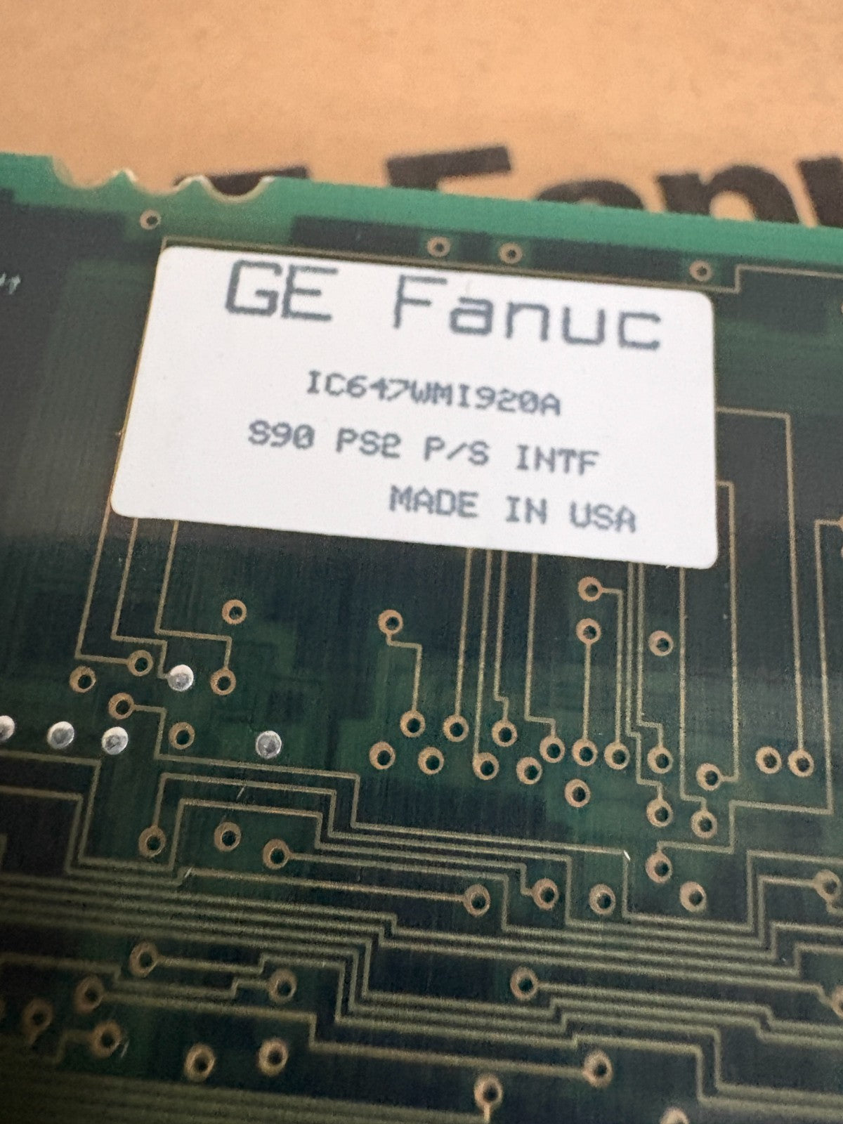 GE FANUC WORKMASTER II INTERFACE BOARD IC647WMI920A