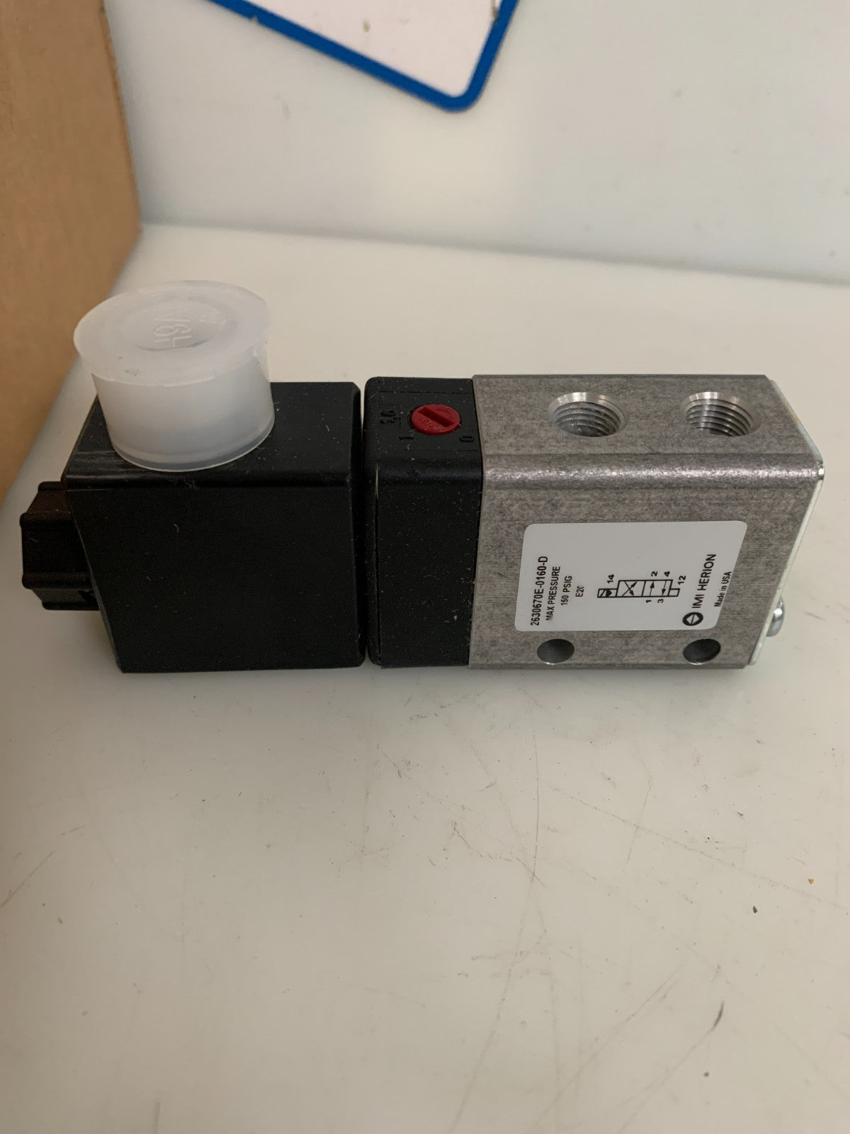 IMI HERION PNEUMATIC SOLENOID VALVE 263067OE-0160-D