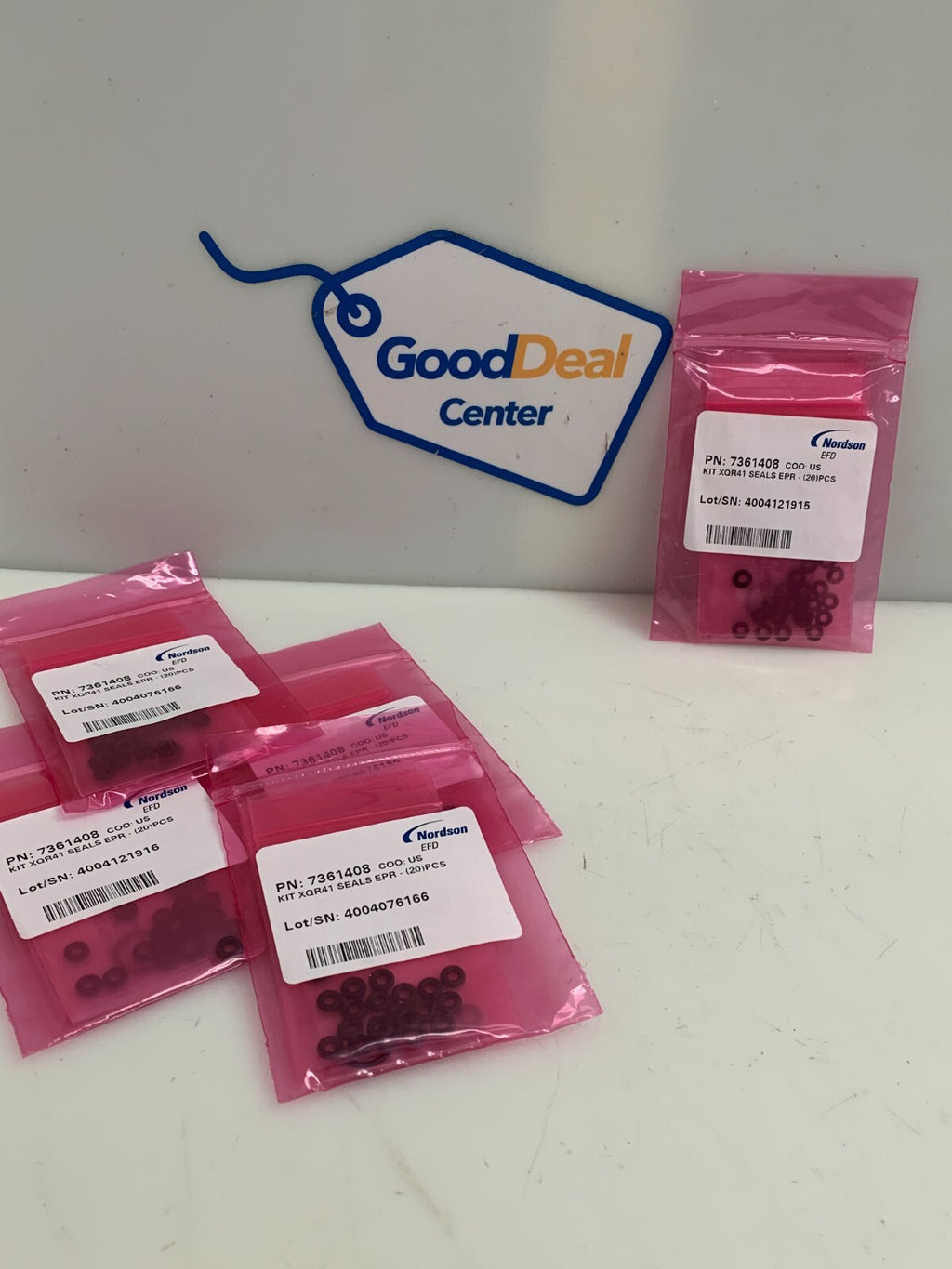 Lot of 5 bags NORDSON EFD Valve XQR41 Seal Kit 20/bag 7361408