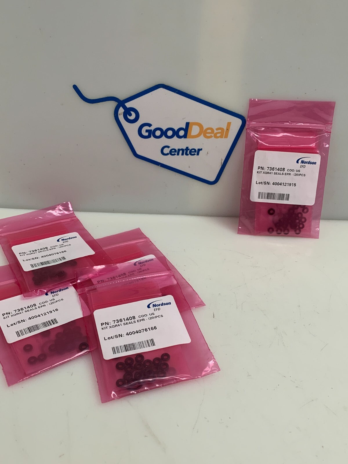 Lot of 5 bags NORDSON EFD Valve XQR41 Seal Kit 20/bag 7361408