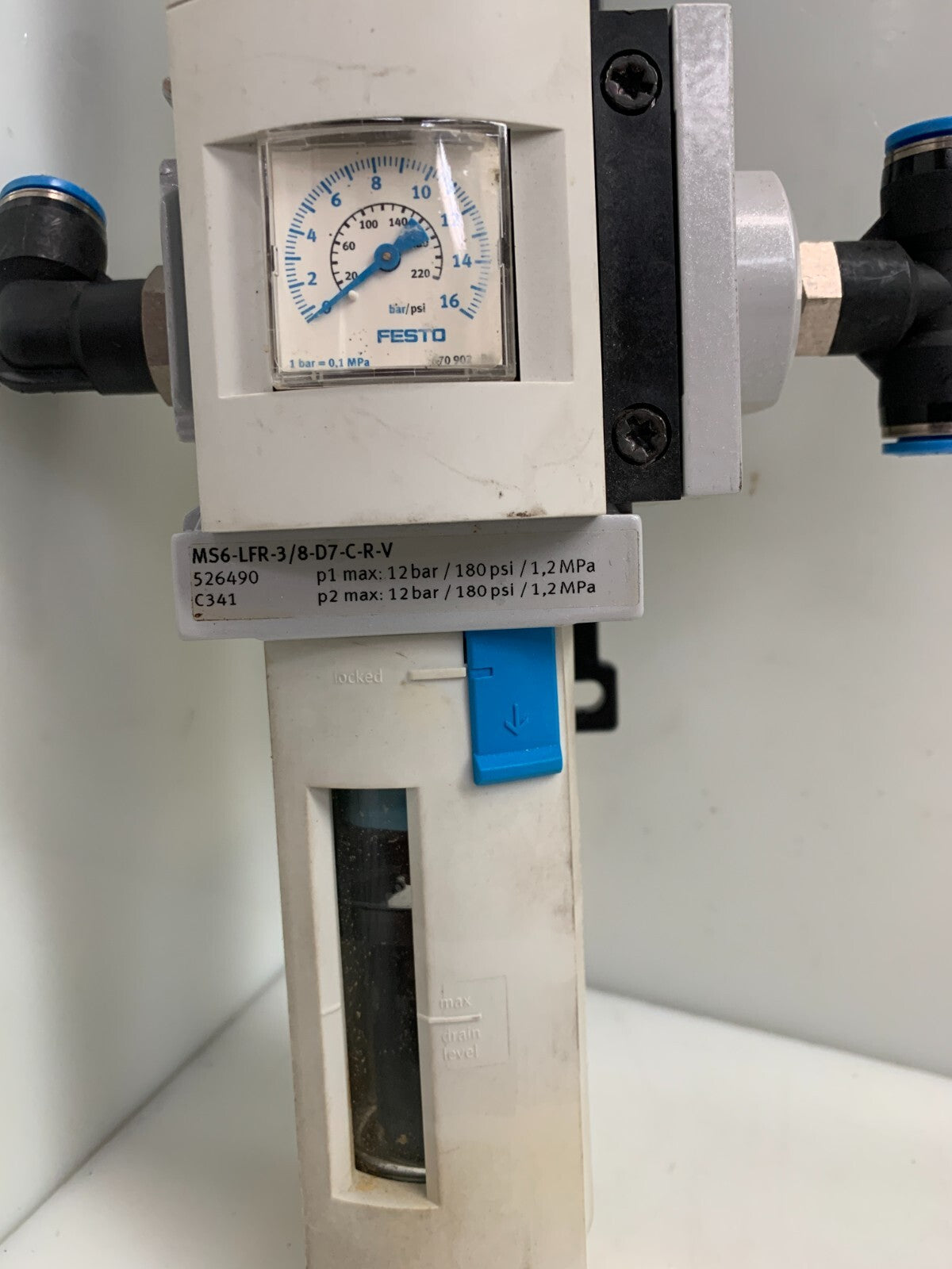 Festo MS6-LFR-3/8-D7-C-R-V 526490 Pneumatic Regulator