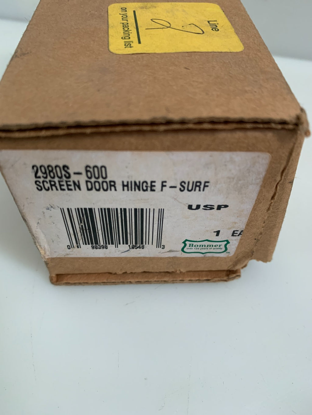 BOMMER  Screen Door Hinge  2980S-600  (Lot of 2)