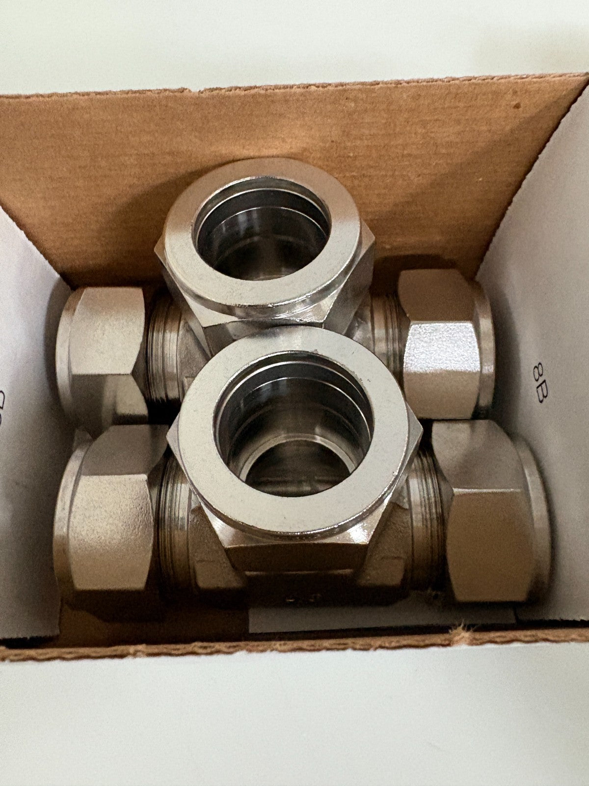 LOT OF 2 PARKER S.STEEL 1" TUBE UNION TEE 16-16-16 JBZ-SS