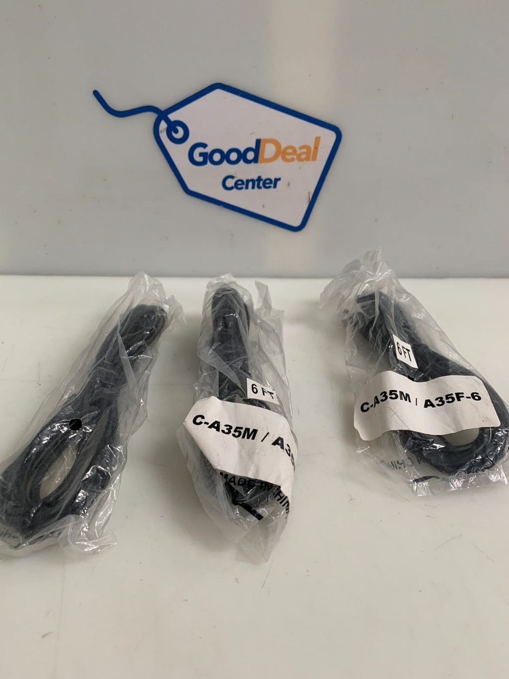 LOT OF 3 KRAMER ELECTRONICS C-A35M/A35M-6 AUDIO JACK CABLE0
