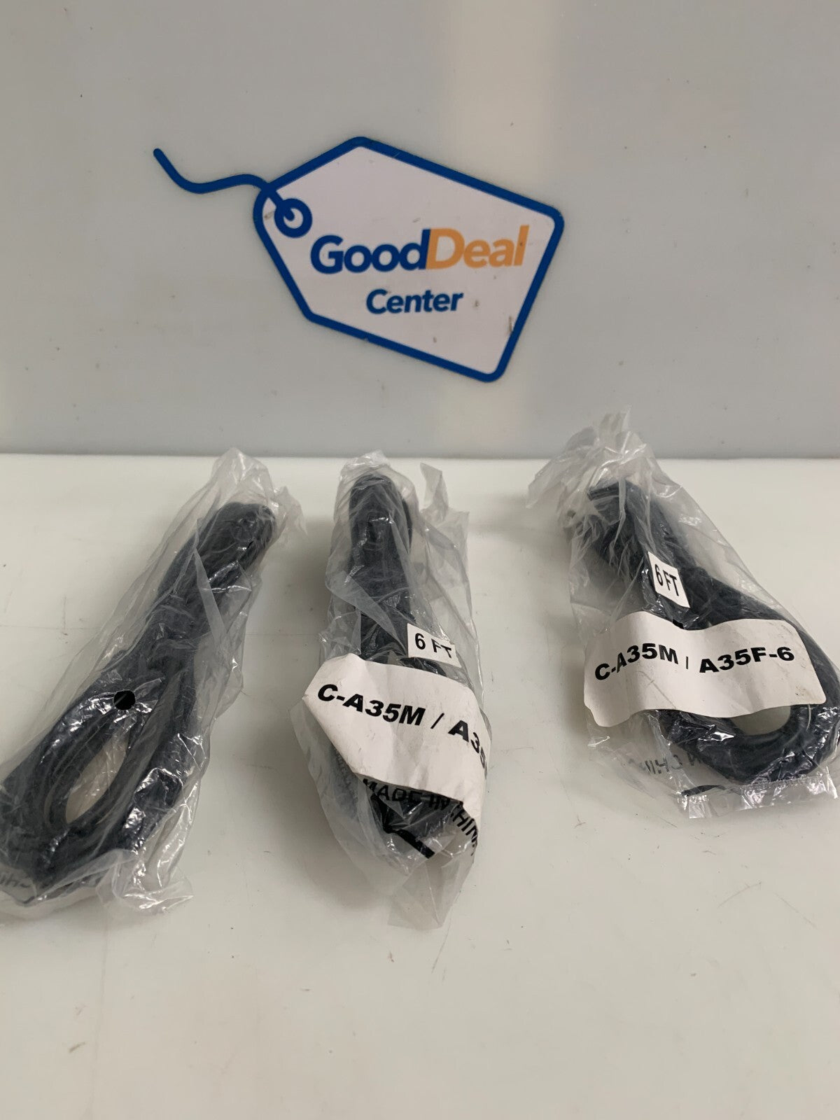 LOT OF 3 KRAMER ELECTRONICS C-A35M/A35M-6 AUDIO JACK CABLE0
