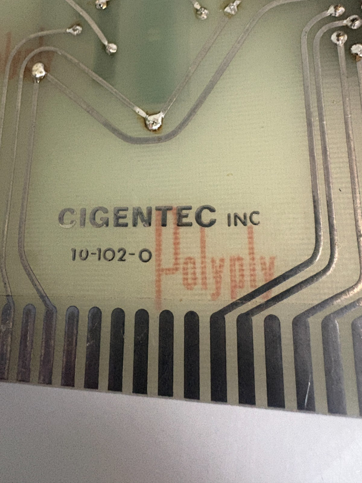 CIGENTEC CIRCUIT BOARD #100-101-0 AND 100-102-05