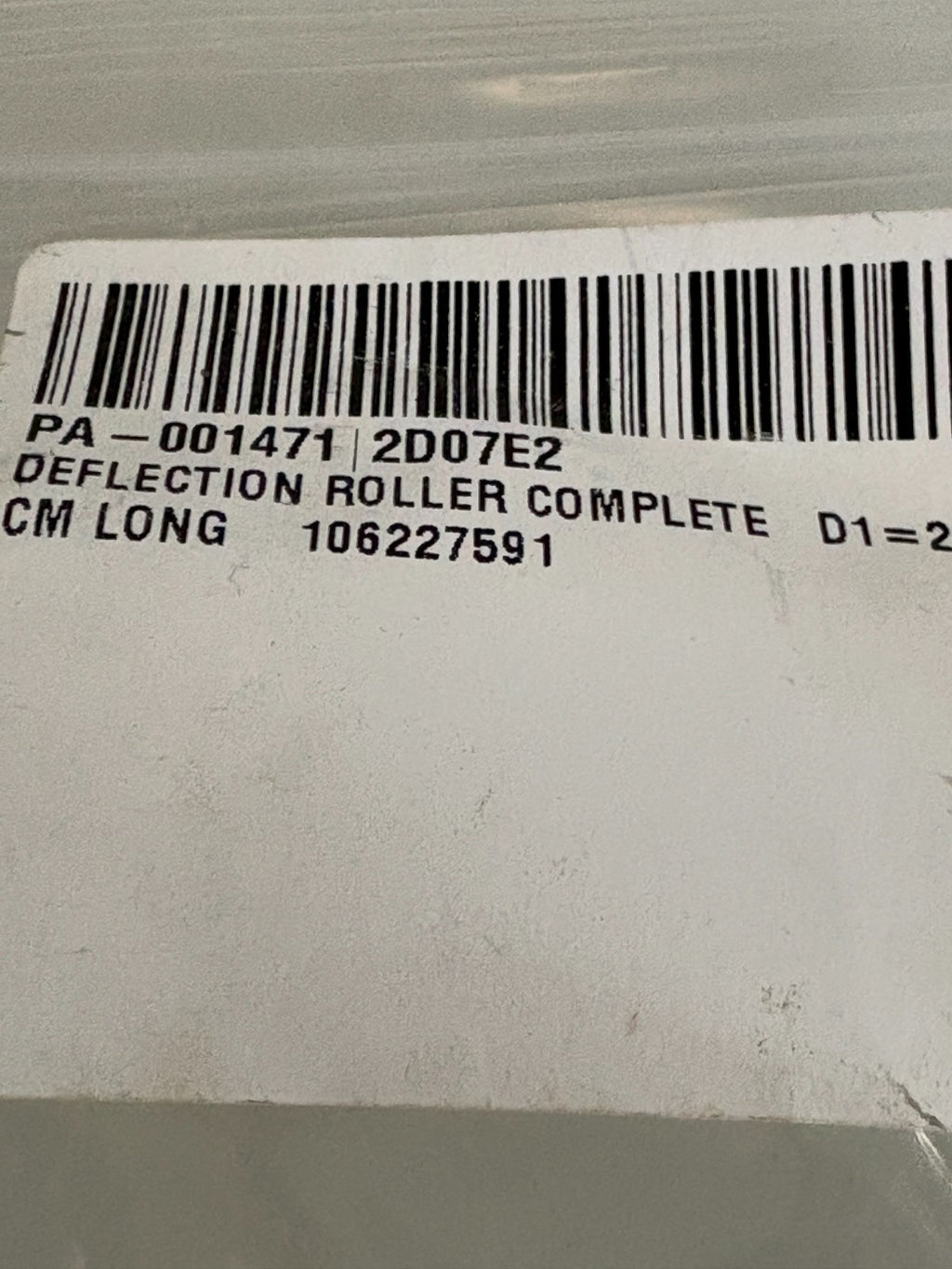 MULTIVAC DEFLECTION ROLLER 106227591