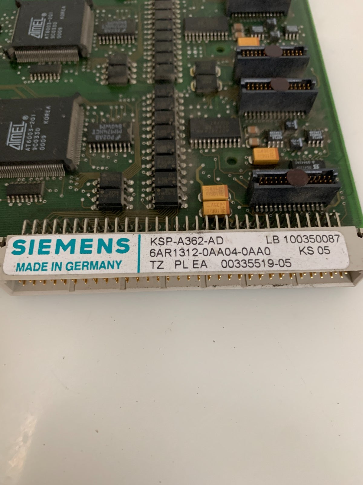 SIEMENS CONTROL BOARD KSP-A362-AD 6AR1312-0AA04-0AA0